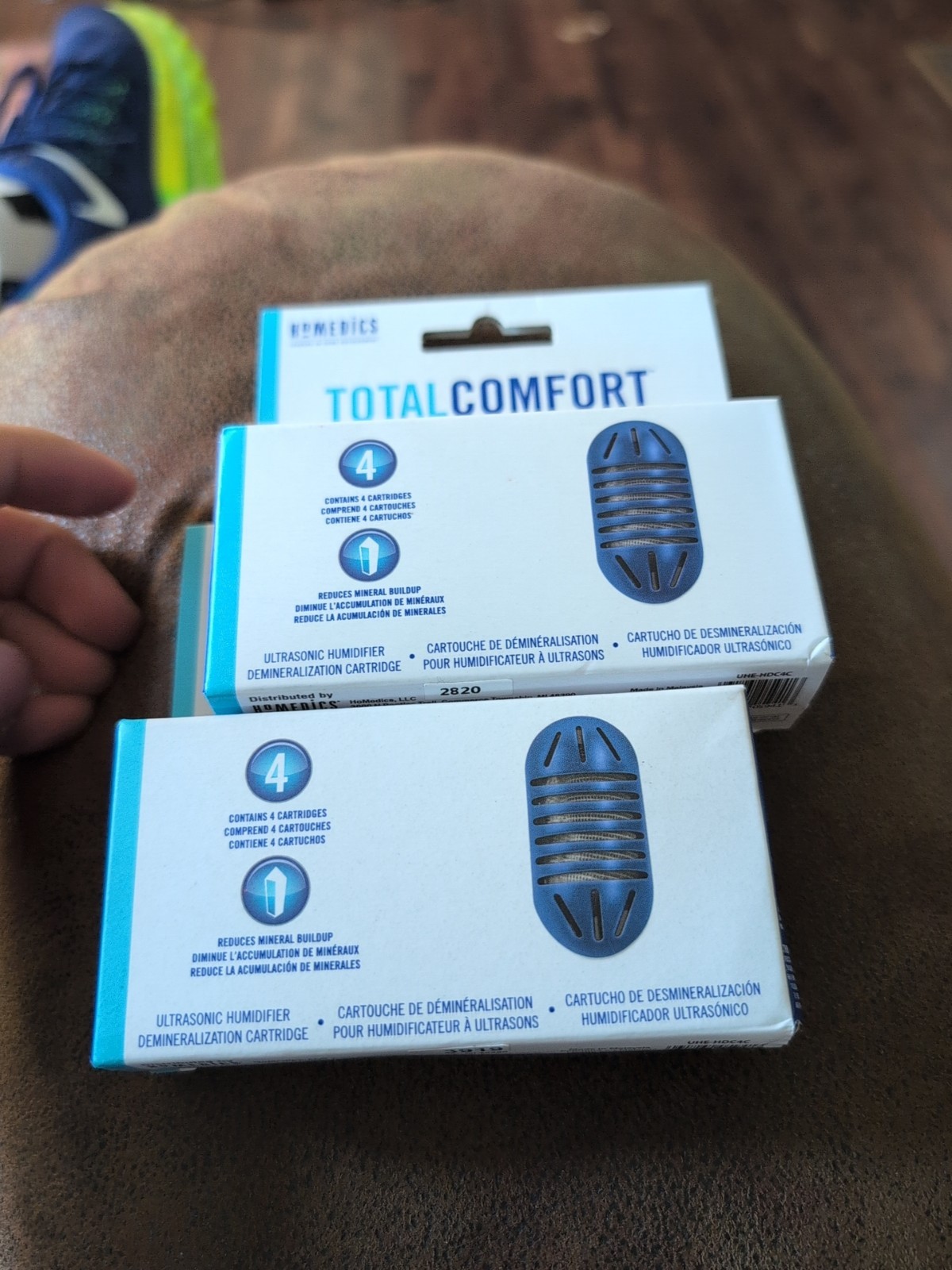 HOMEDICS TOTAL COMFORT DEMINERALIZATION CARTRIDGE 2 BOXES (8 CARTRIDGES) - NEW
