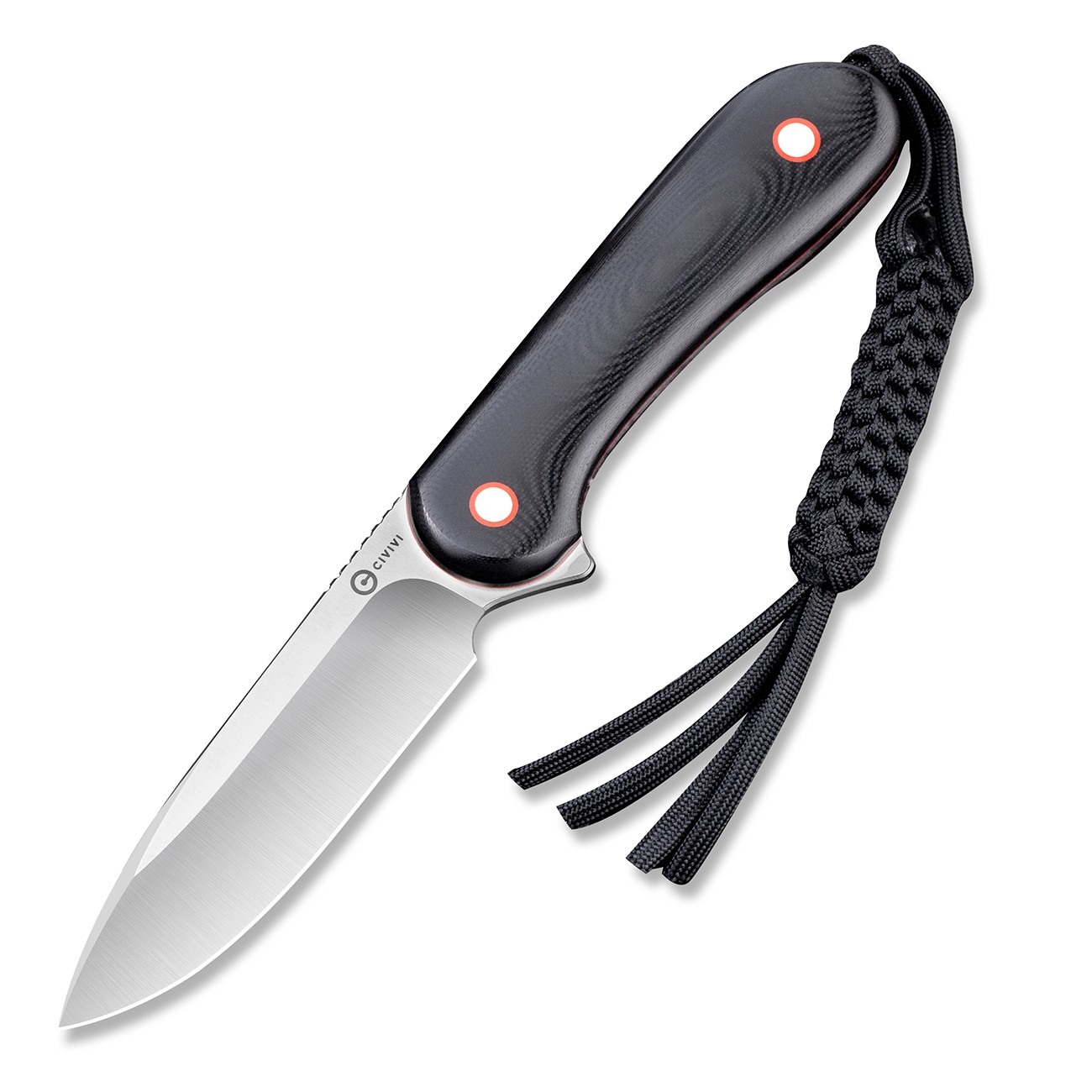CIVIVI Elementum Fixed Blade C2104A Knife 10Cr15CoMoV Steel Black G10