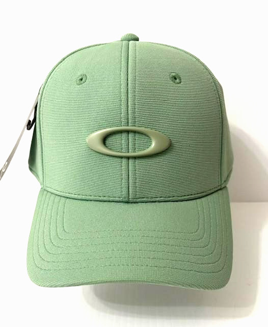 OAKLEY Tincan Cap Stretch Fitted Men's Hat Nile Green S/M L/XL F0S911545-75I