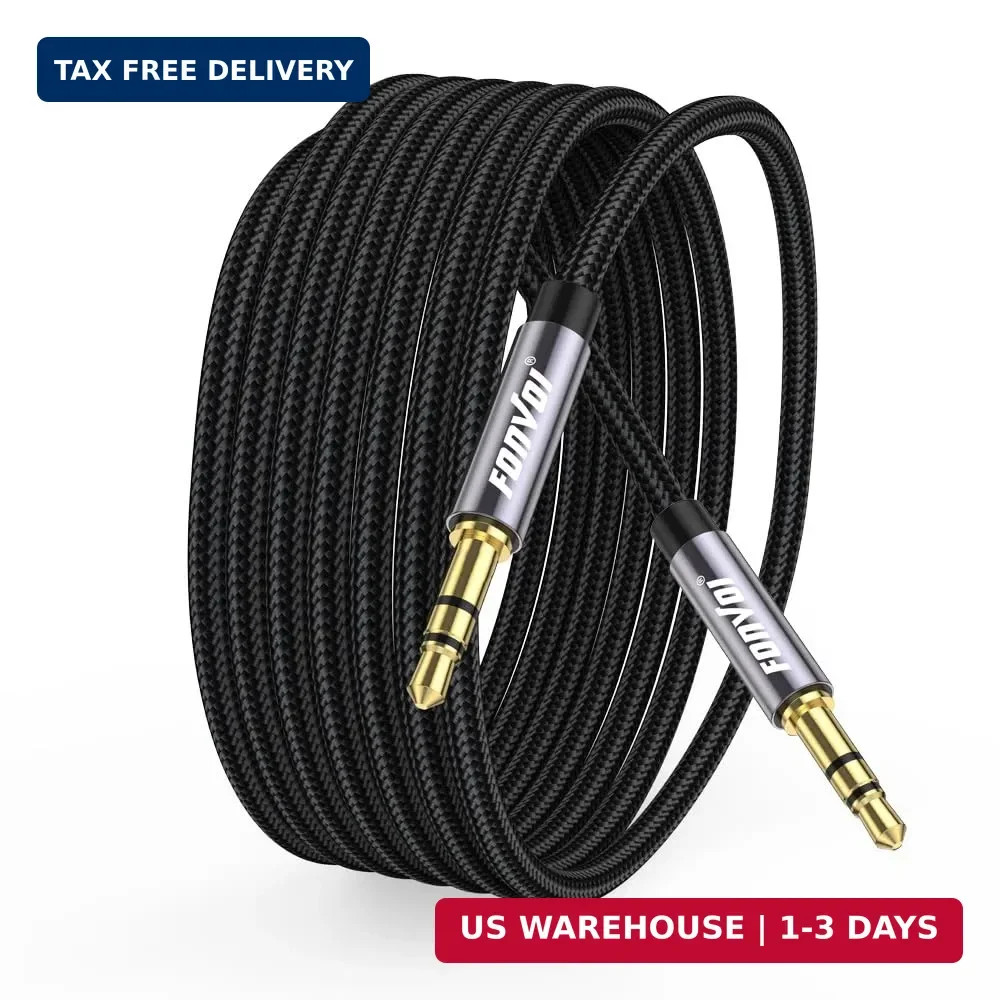 AUX Cable 20ft Long 3.5mm Audio Aux Cord 20 Feet Male to Male, Stereo 20