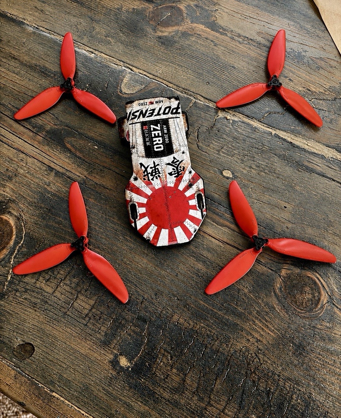 Japanese Fighter Potensic Atom 2 Accessory Kit + Triple Propellers included