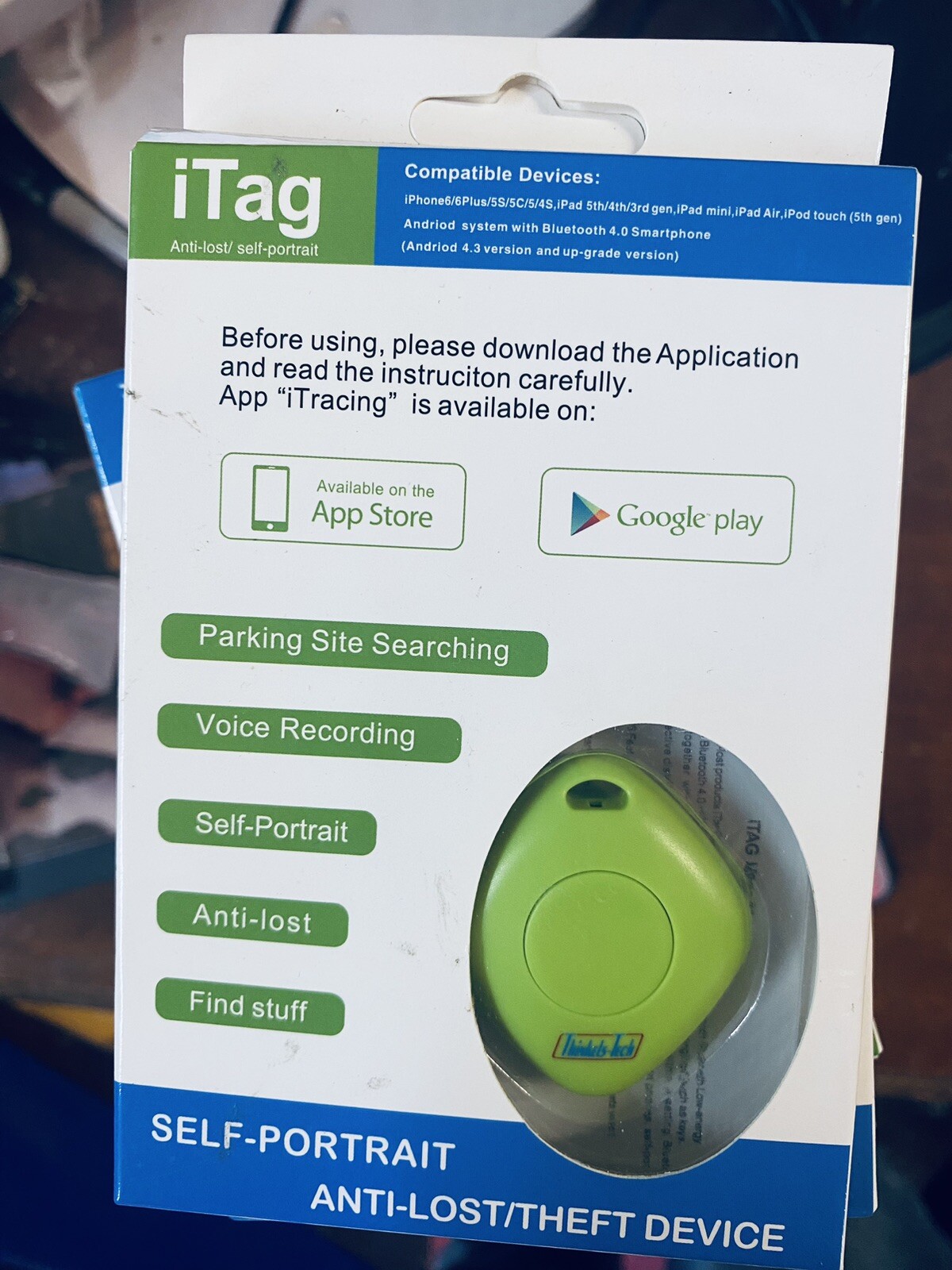*NEW* i-TAG SELF PORTRAIT ANTI-LOST/THEFT DEVICE —new !