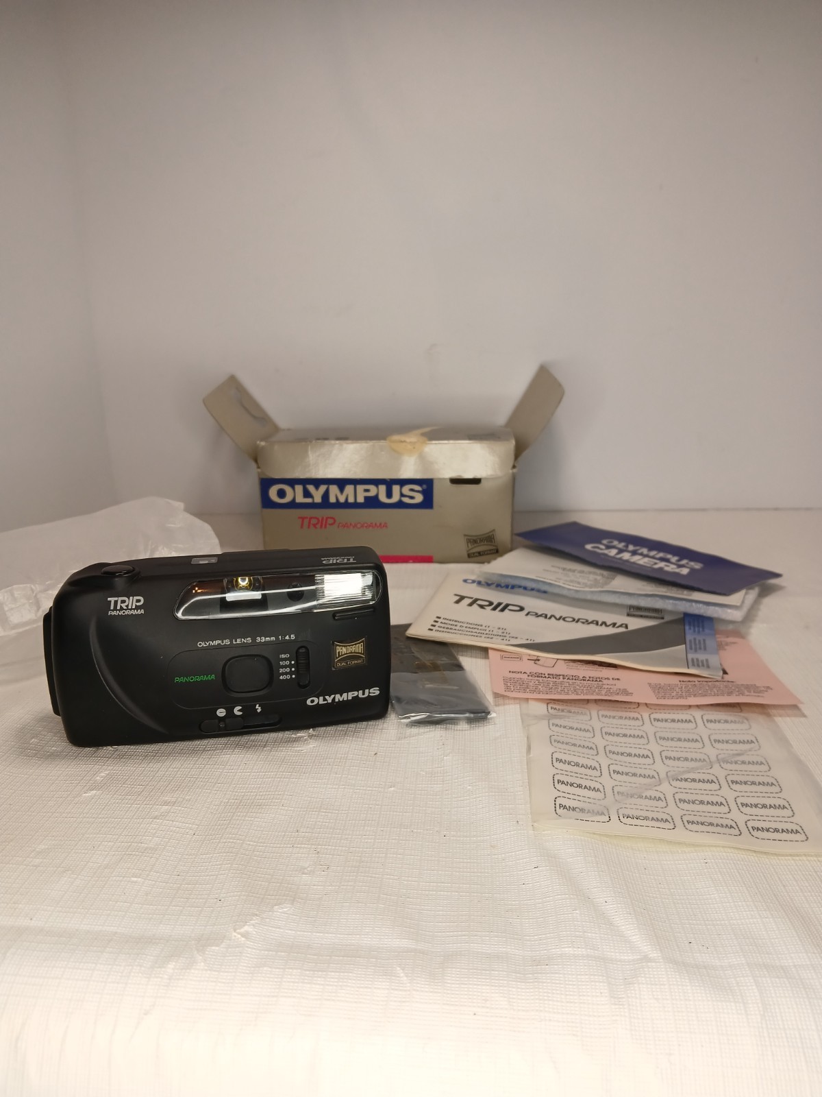 vintage olympus trip panorama camera untested
