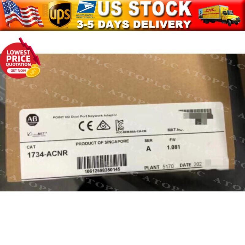 AB 1734-ACNR New Sealed Point I/O ControlNet Network Adapter US Free Tax