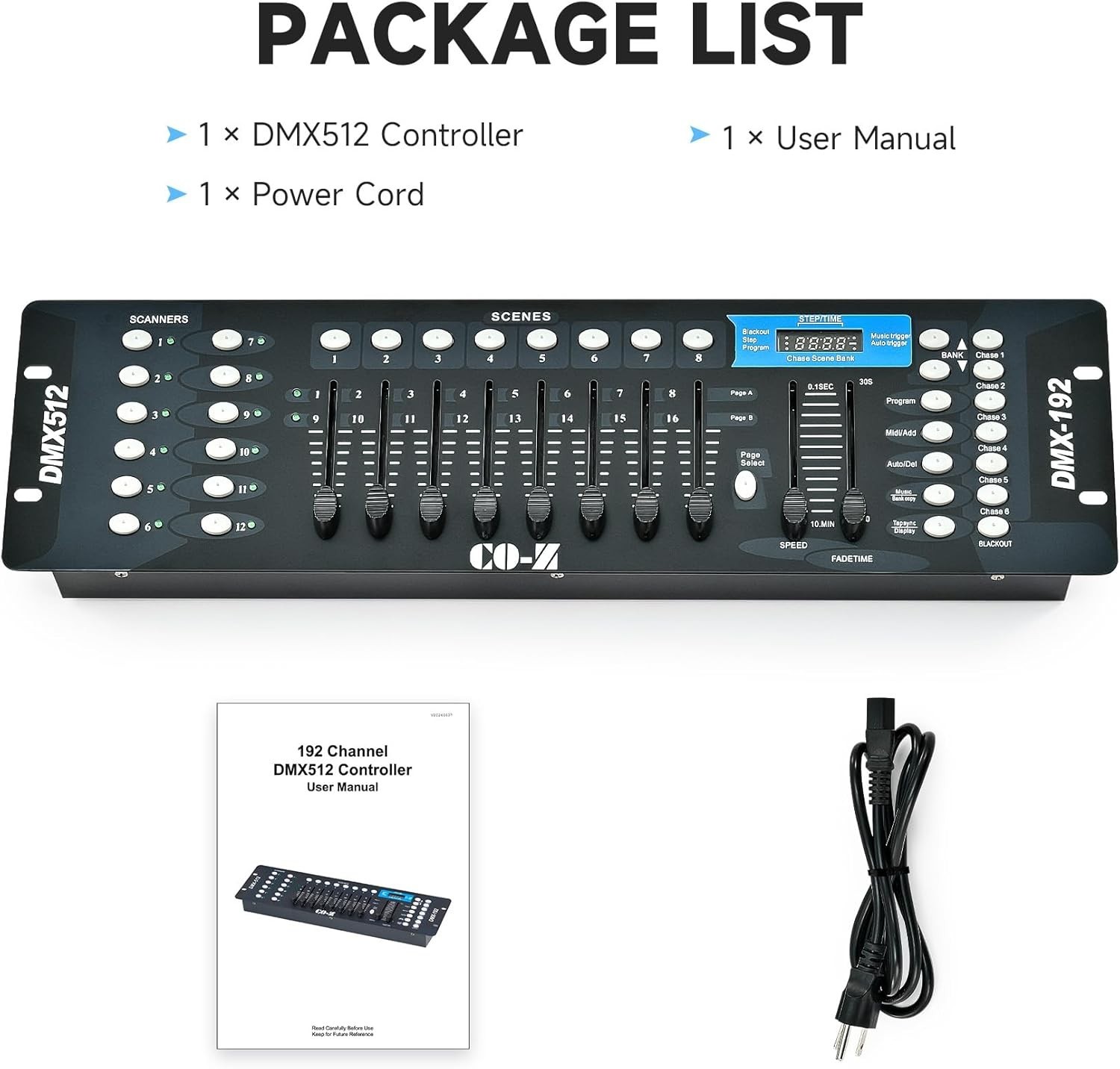 192 DMX 512 Stage DJ Light Controller for Unmatched Light Shows and Events