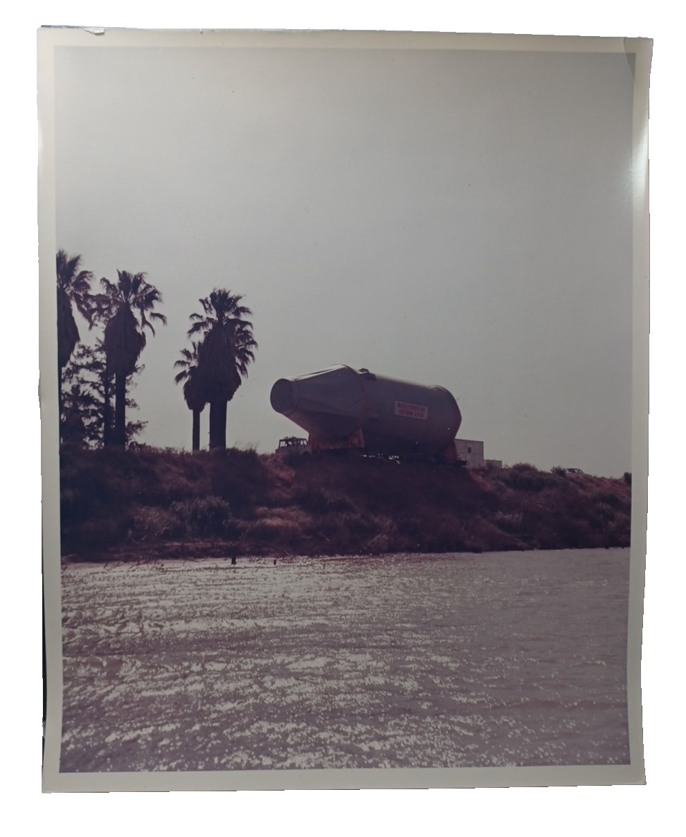 Nasa Kodak Douglas Photo Saturn S-IV B Truck Waters Edge Palm Trees  RRP 138