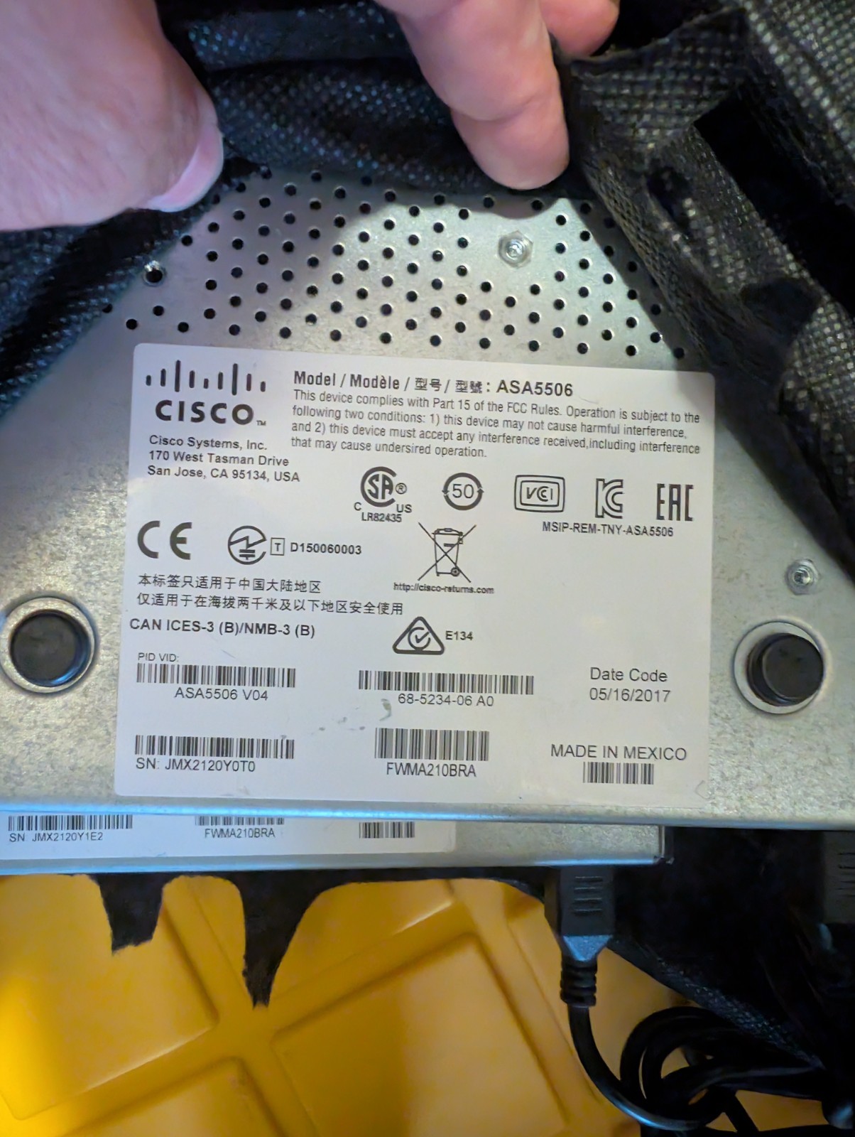 Cisco ASA 5506-X Network Security Firewall Appliance with FirePOWER Services