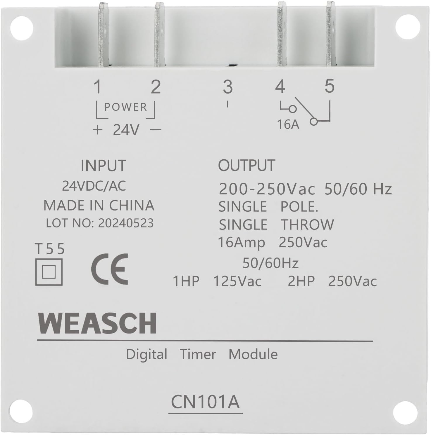 Timer Switch, CN101A, DC/AC 24V 16Amp, Digital LCD Power Programmable Timer Time