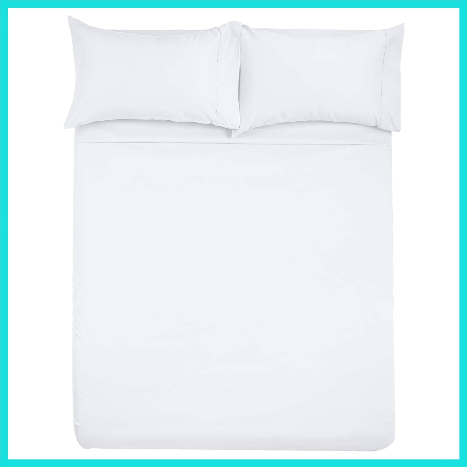 Microfiber RV Sheet Sets, 72x80 Camper King, White Solid - Fits Mattresses up...