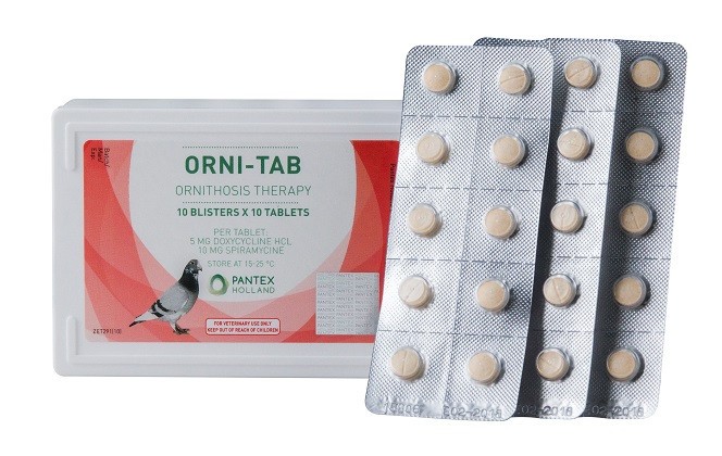 Orni-Tab 100 tabs - Ornithosis - by Pantex