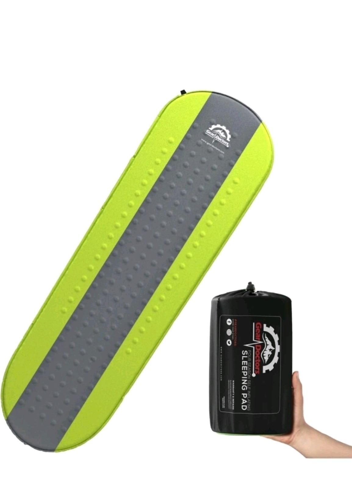 Gear Doctors Self Inflating Camping Sleeping Pad for Camping 4.3 R Insulated Cam