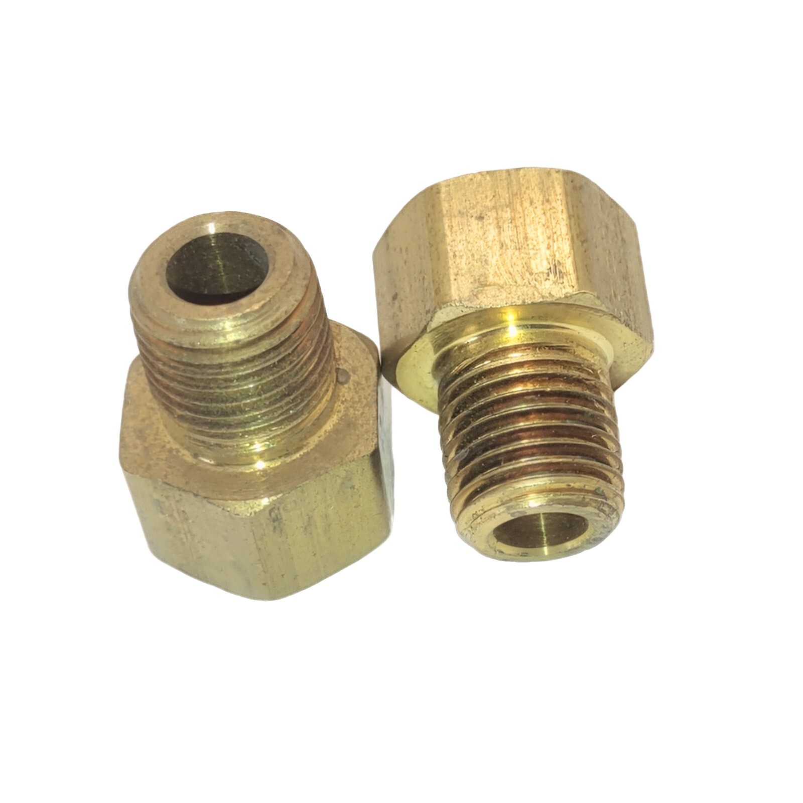 Cooler Line Fitting 1/4 ID x Flared 3/8 Common GM Transmission Case (2 pack )