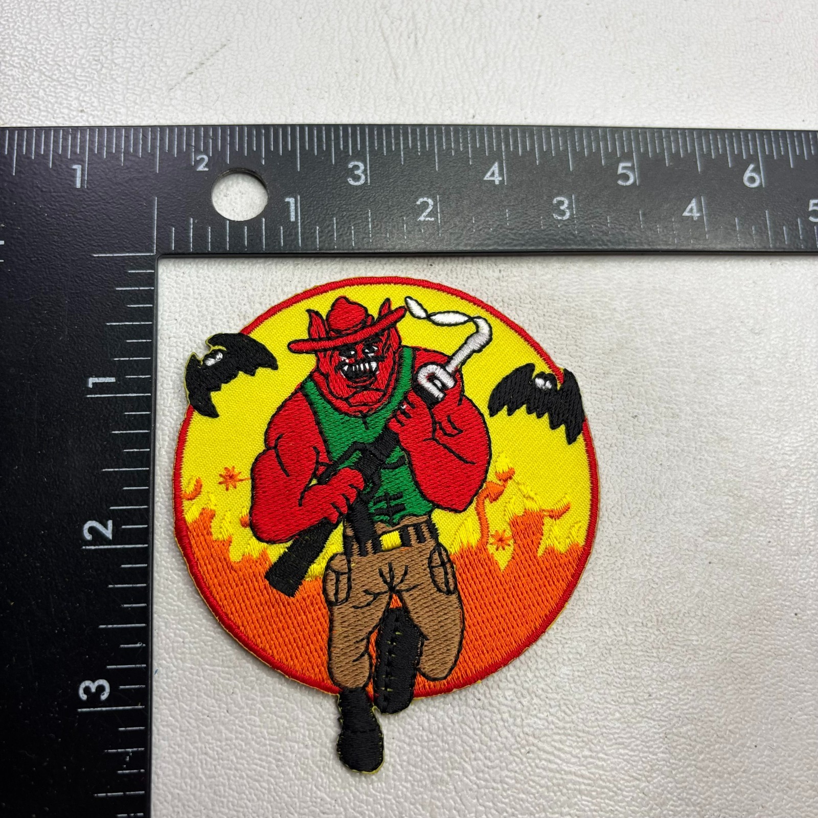 Color United States Marine Corps (USMC) "Fighting Bulldog" Patch Military 501W