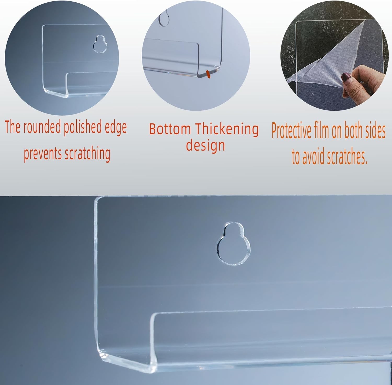 Compact 4-Inch Vinyl Record Wall Mount - Invisible Storage Solution for Records