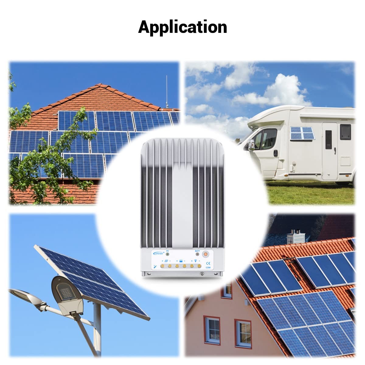 Epever Mppt Solar Charge Controller 30A 12V/24V Auto Solar Panel Charge