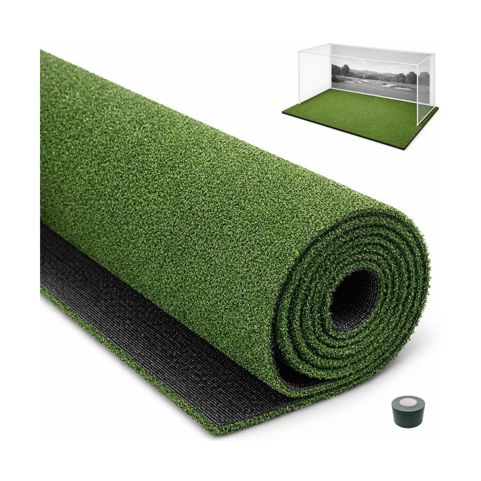 DCQ Golf Simulator Turf Flooring, Golf Mat for Indoor, Golf Simulator Accesso...