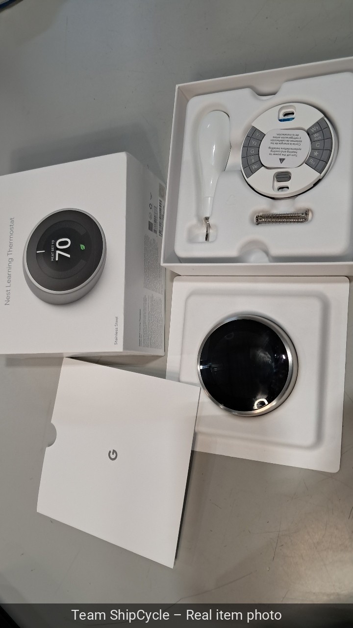 SEALED Google Nest 3rd Generation Learning Thermostat T3007ES Stainless G2U