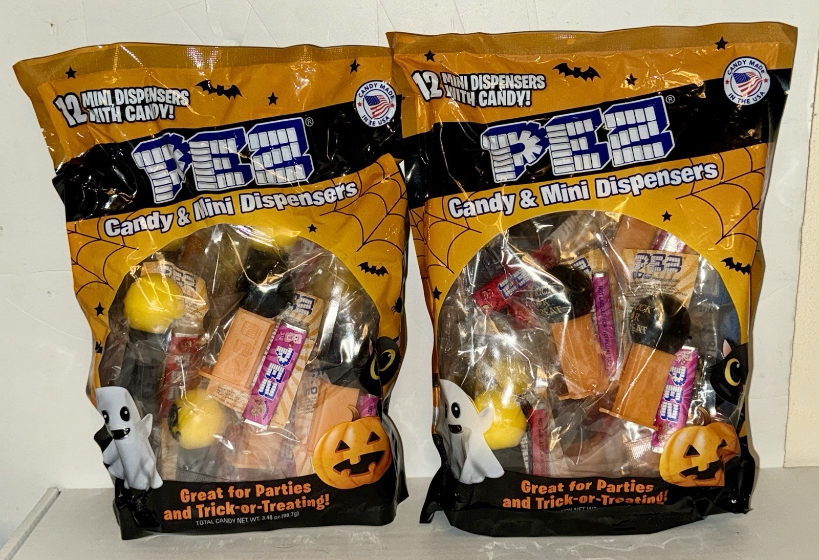 (12) Count PEZ Candy Halloween Dispensers x2