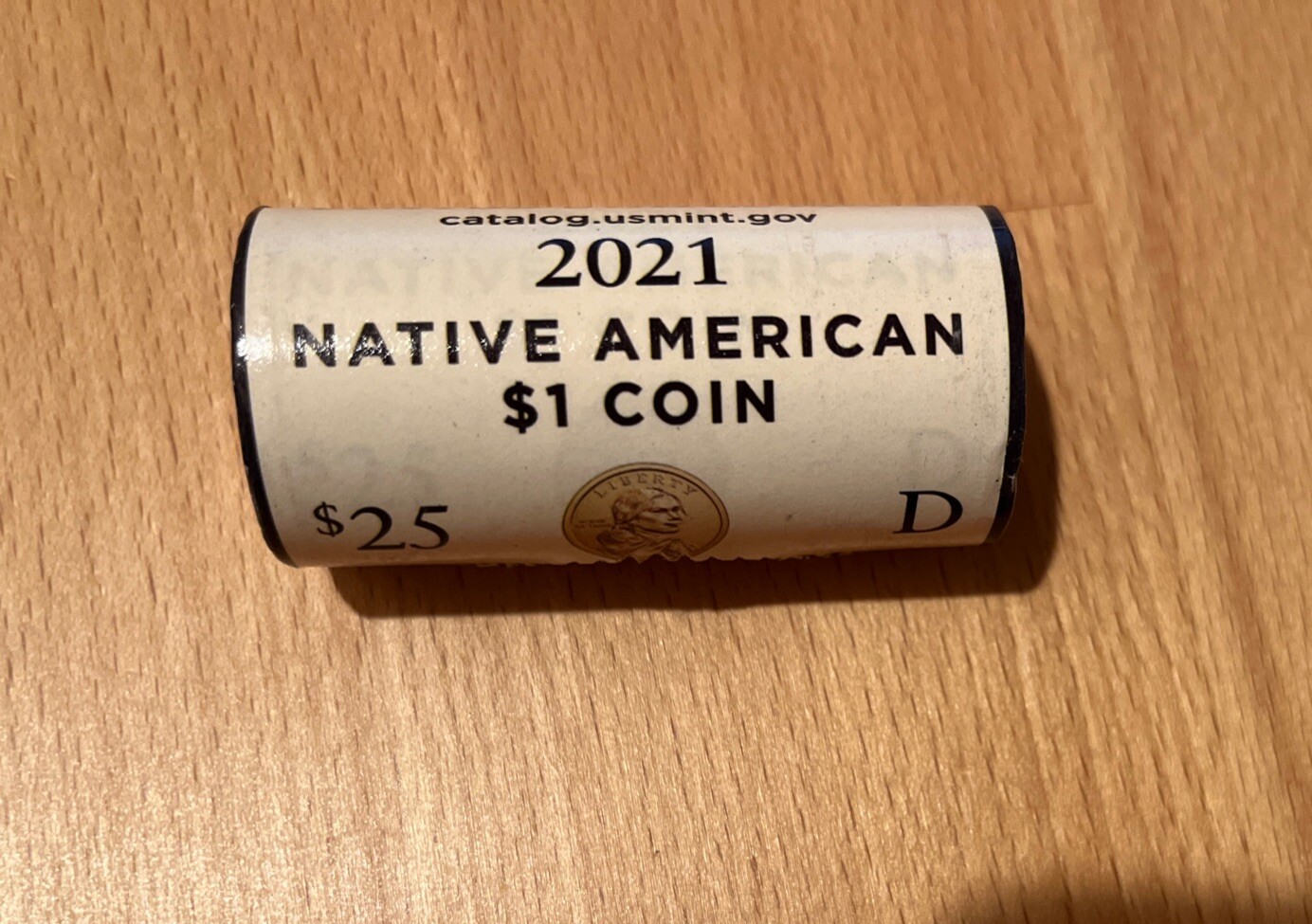 2021 D Denver Native American Sacagawea Dollar 25 Coin Mint $25 Roll