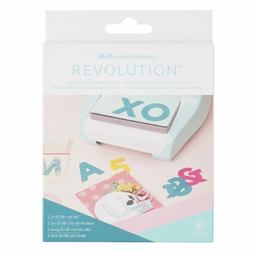 We R Memory Keepers Large Alphabet Dies-San Serif 2" 60000591 by American Crafts