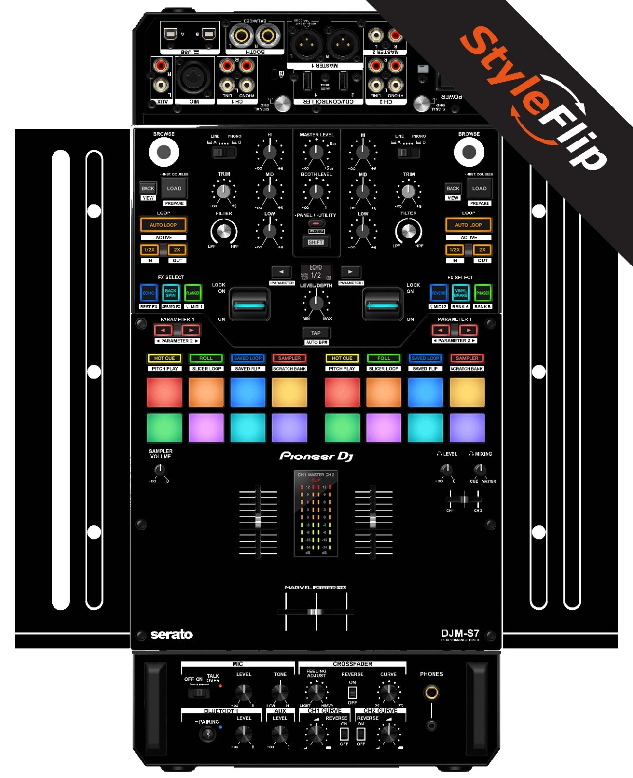 Pioneer DJM-S7 Skin | Black | Protective Decal |  StyleFlip Skins