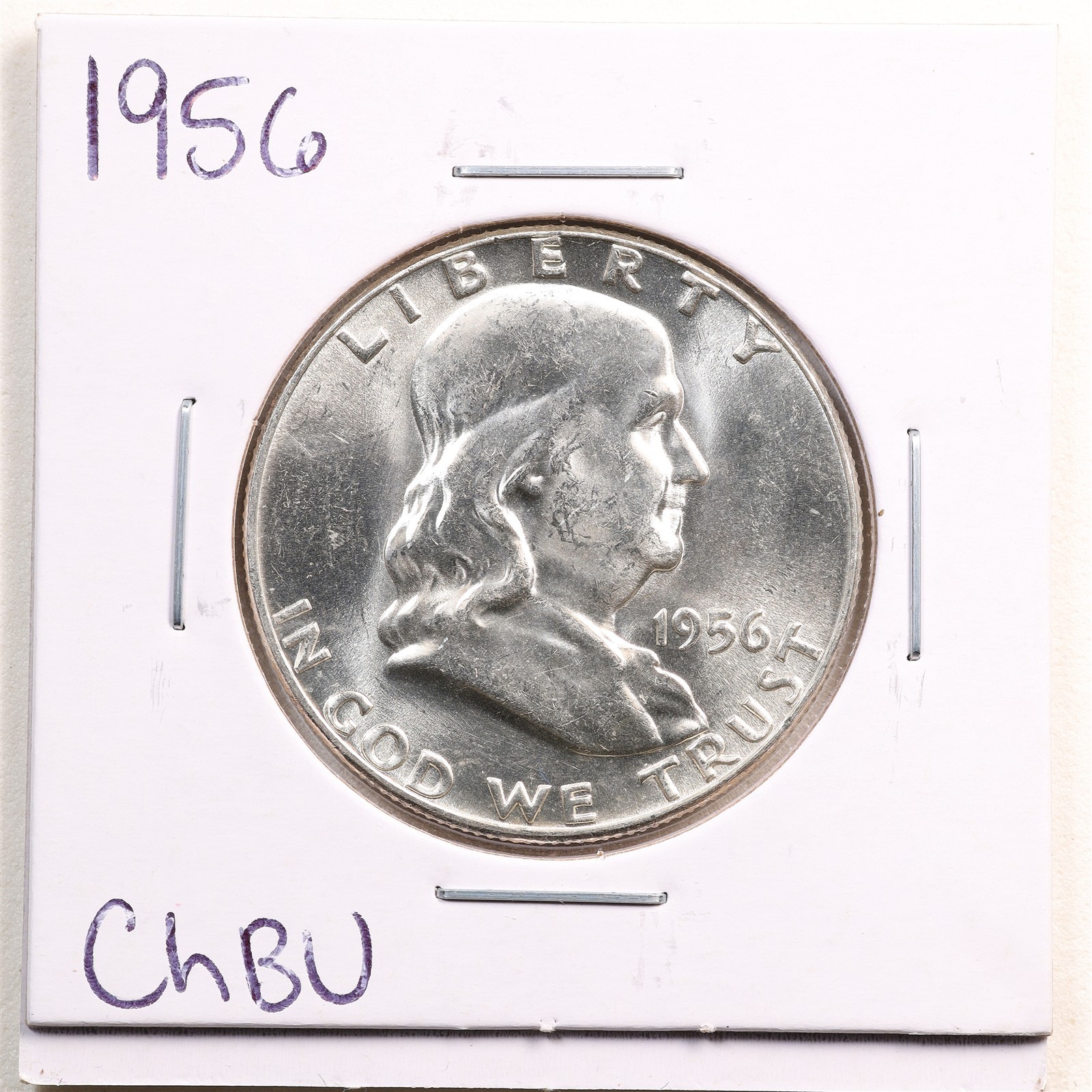 1956 50C Franklin Half Dollar in Choice BU Condition #7561