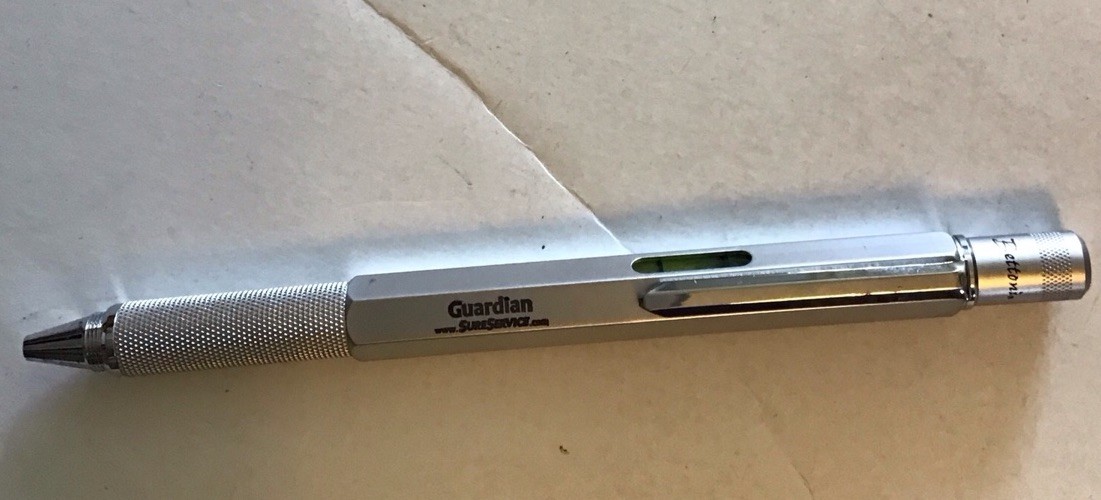 Bettoni 5 In 1 Multi Tool Pen Set with Ruler Level Ballpoint Pen