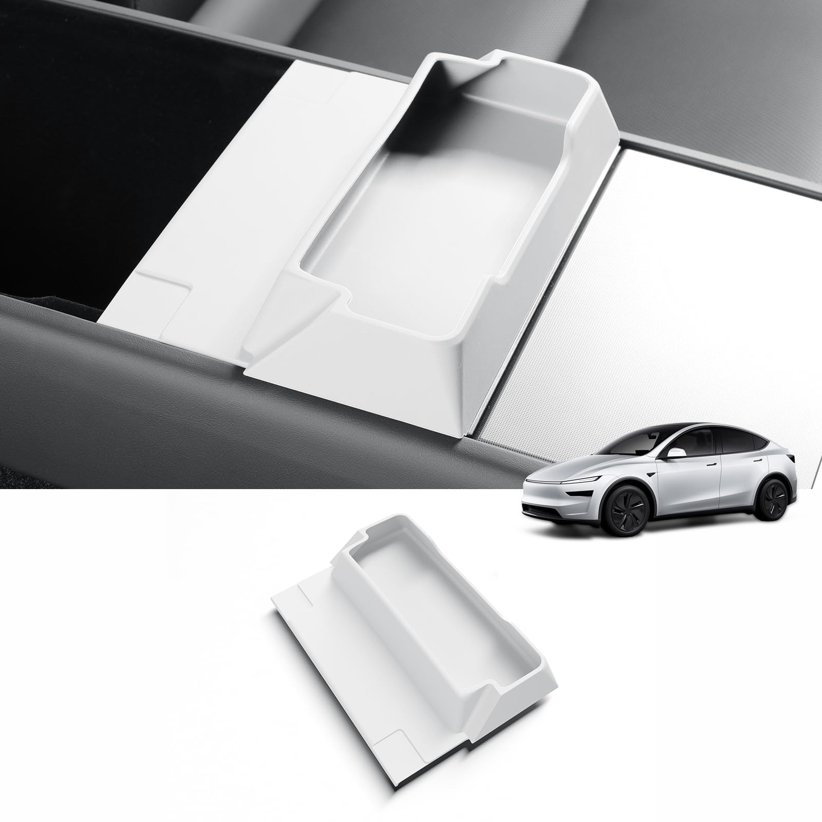 Center Console Glasses Tray for Tesla Model Y Juniper 2025 2026 New 5 Seat Si...