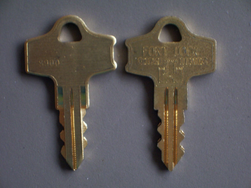 2 Fort Lock Double Sided Key Blanks S900