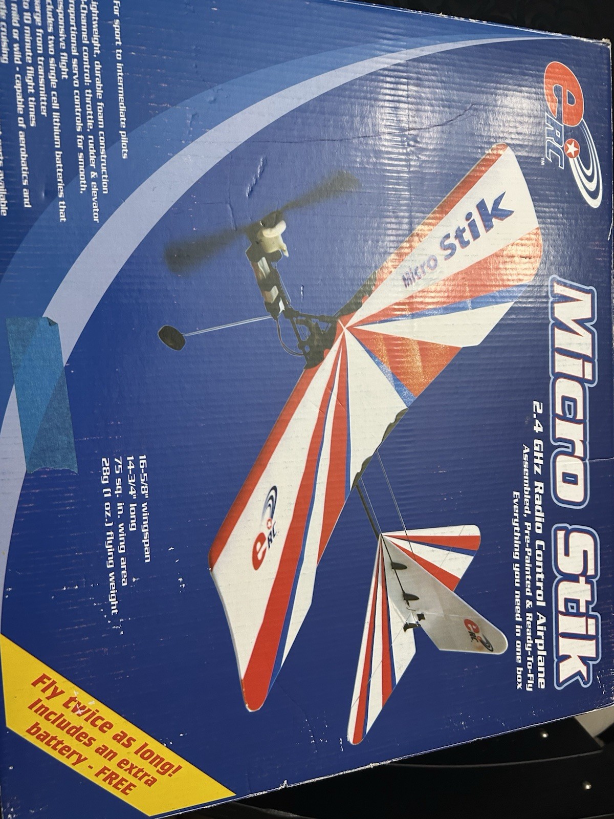 Micro Stik  Airplane Hobbico In Box Sold For Parts