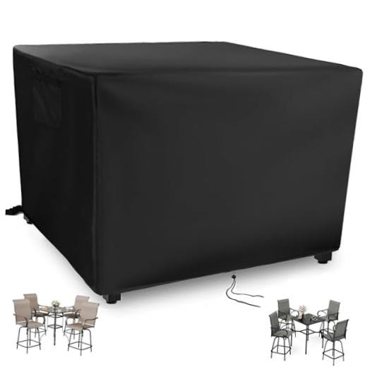 Bar Height Patio Set Square Cover 65in for 5-Piece Outdoor Bar Rectangular-65"L