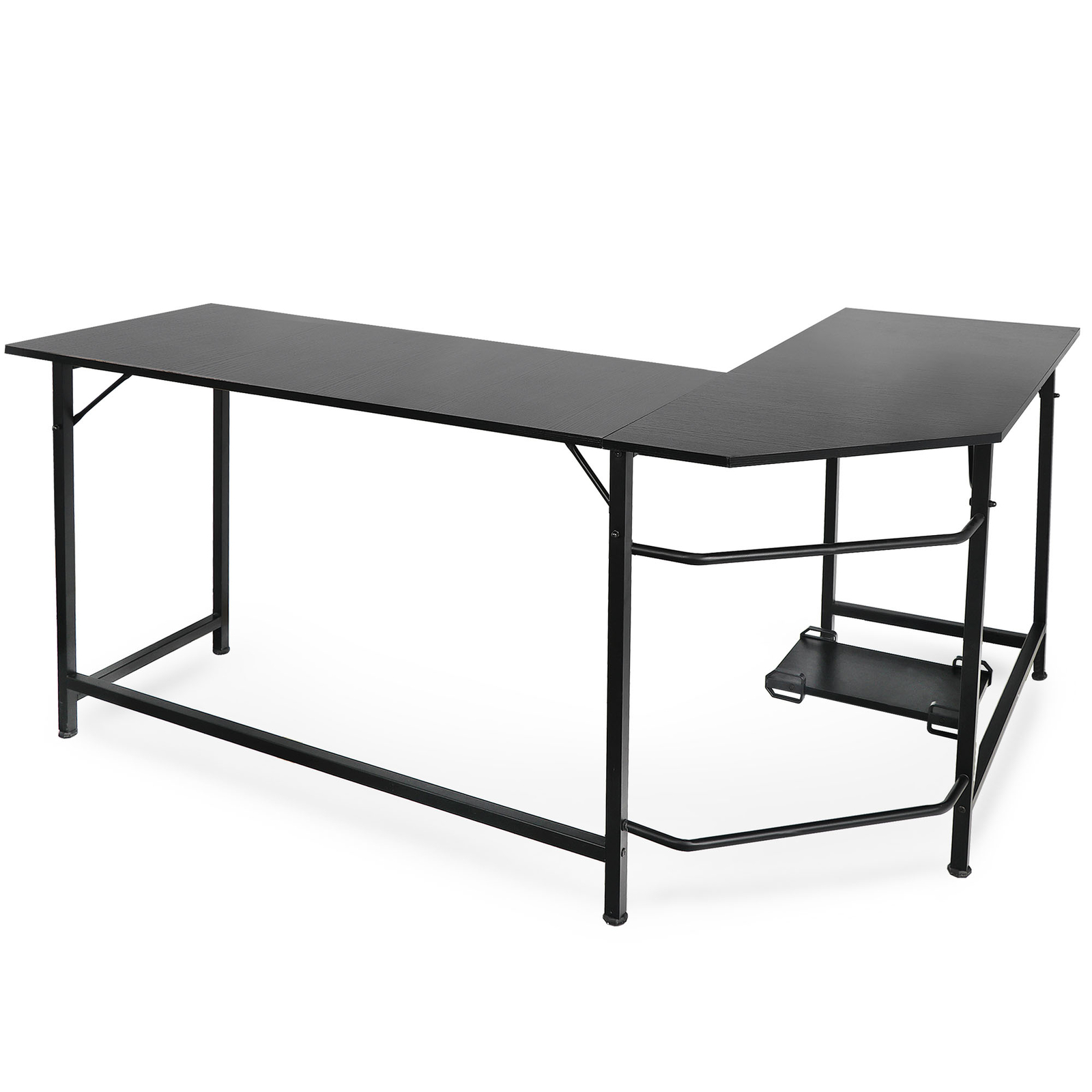 PC Laptop Study Table Workstation Home Modern L-Shaped Desk Corner Computer Desk