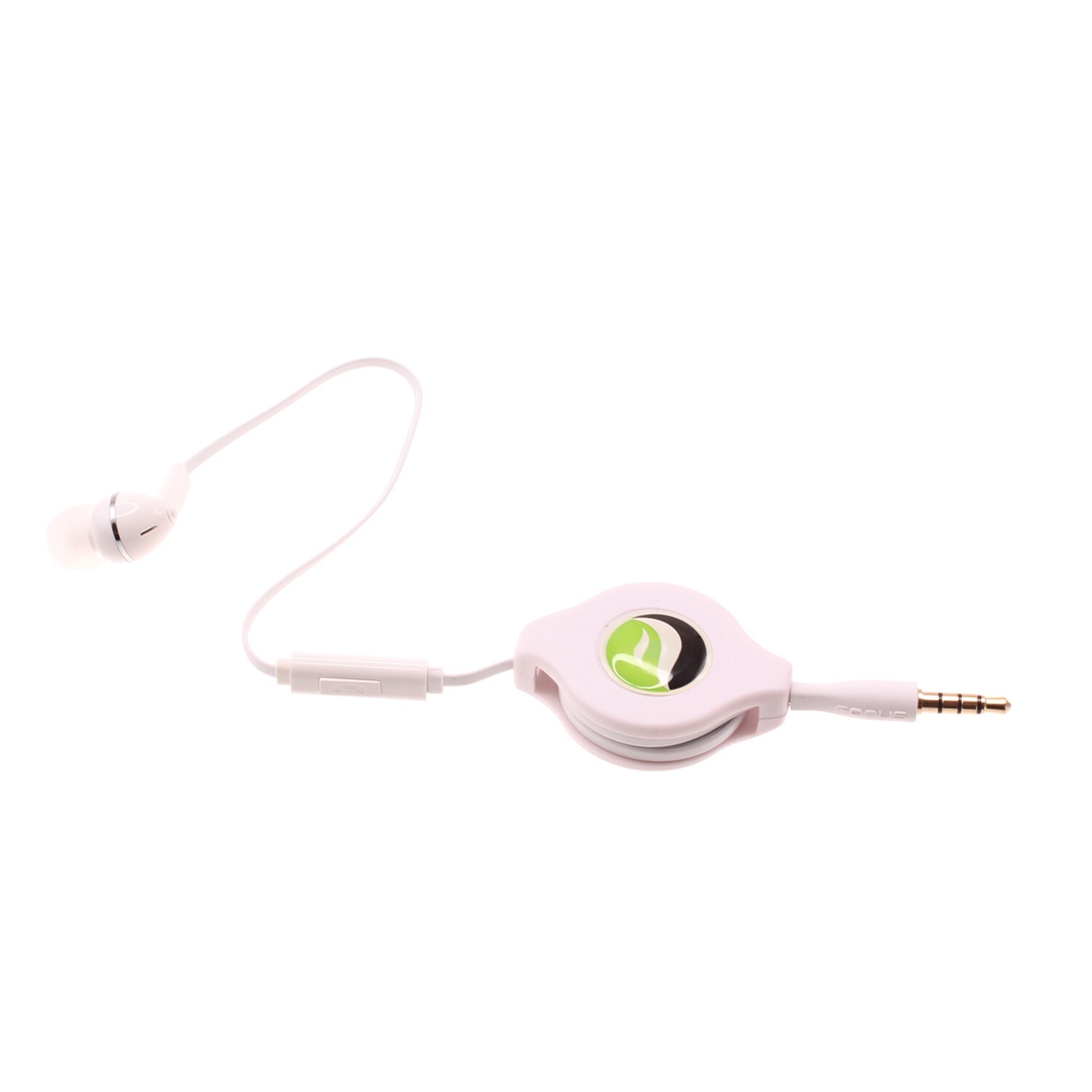 For Samsung Galaxy A52 5G - Headphone Retractable Mono Earphone 3.5mm w Mic