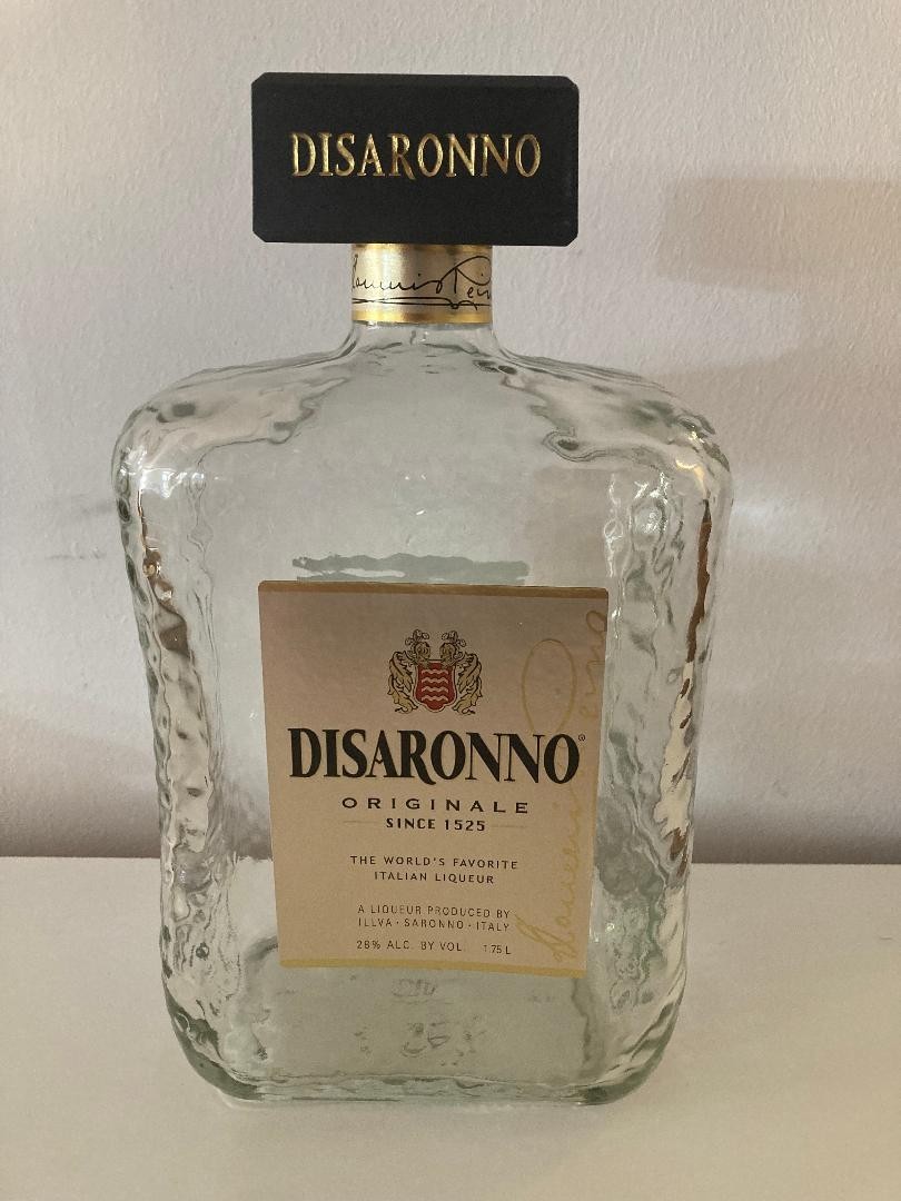 Empty Disaronno 1.75 L Italian Liqueur Bottle