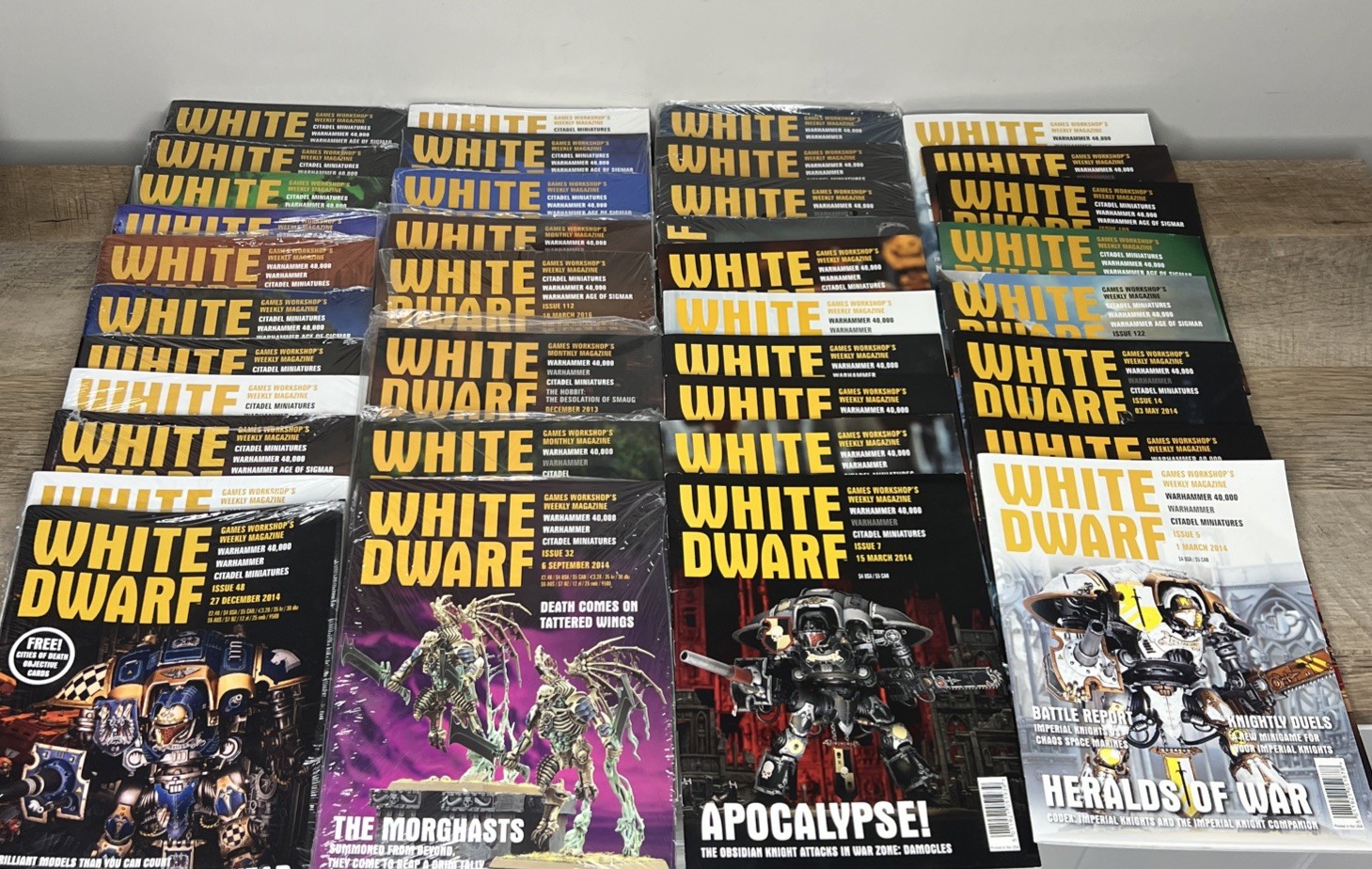 White Dwarf Science Fiction and Fantasy Games Magazine lot of 37 Issues