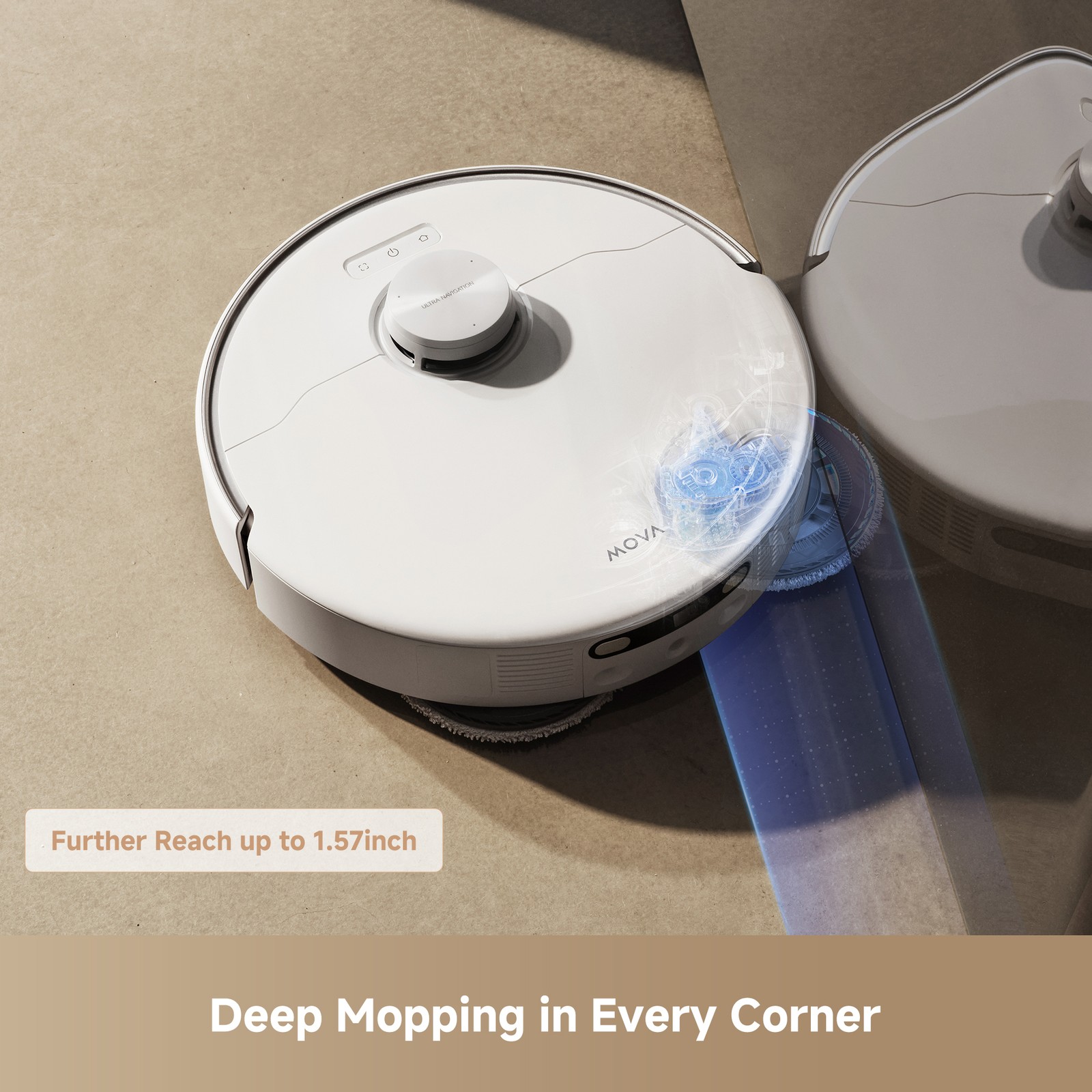 Mova P50 Pro Ultra Refurbished A Robot Vacuum Removable Liftable Mop 19,000Pa