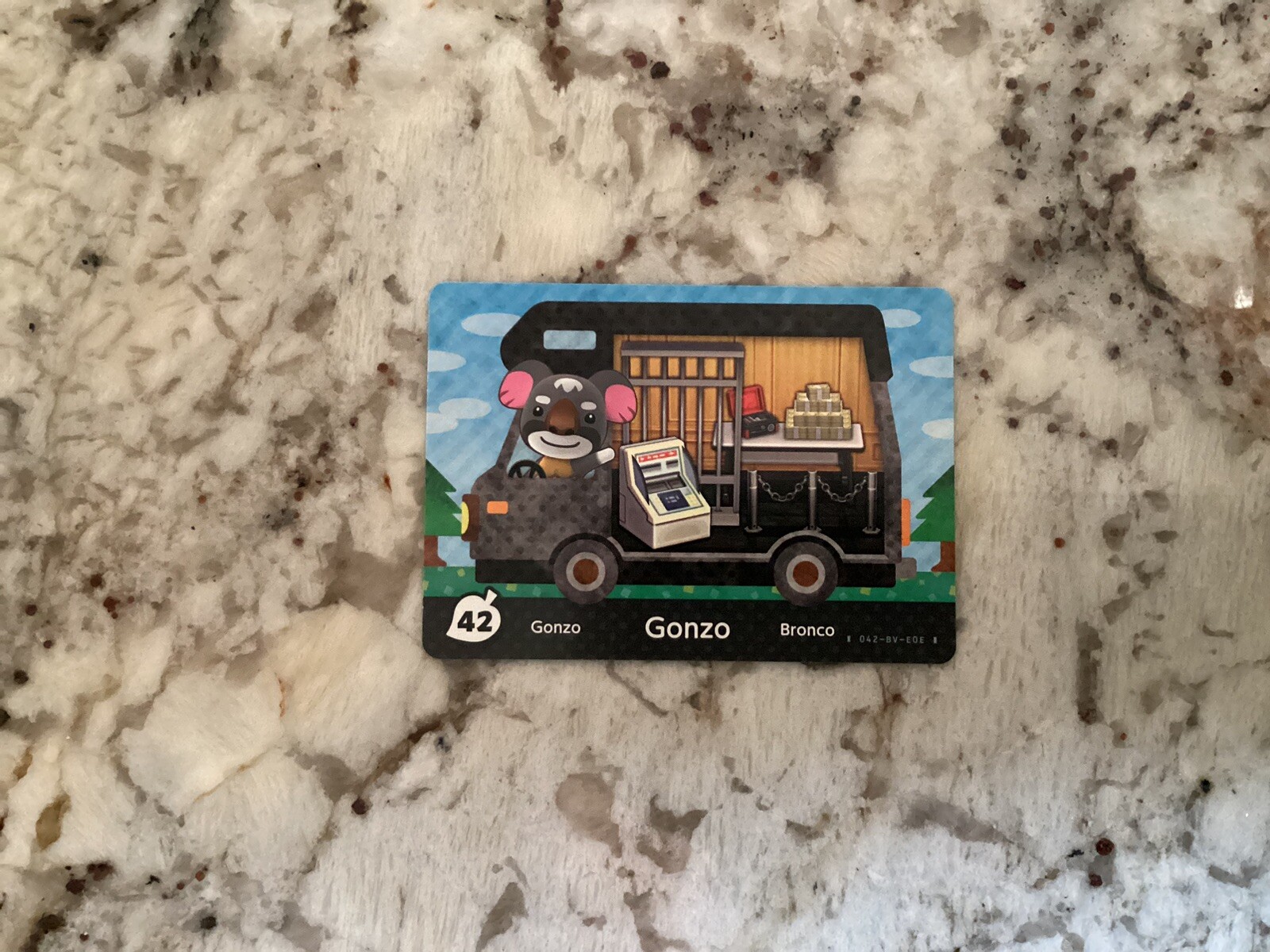 Gonzo 42 Animal Crossing New Leaf Welcome Amiibo Card North American RV Series