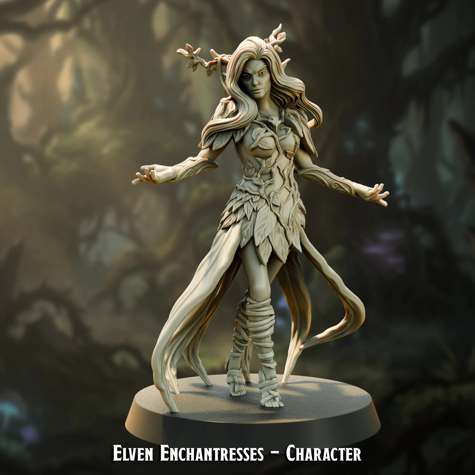 Elven Enchantress - Resin Tabletop Miniature