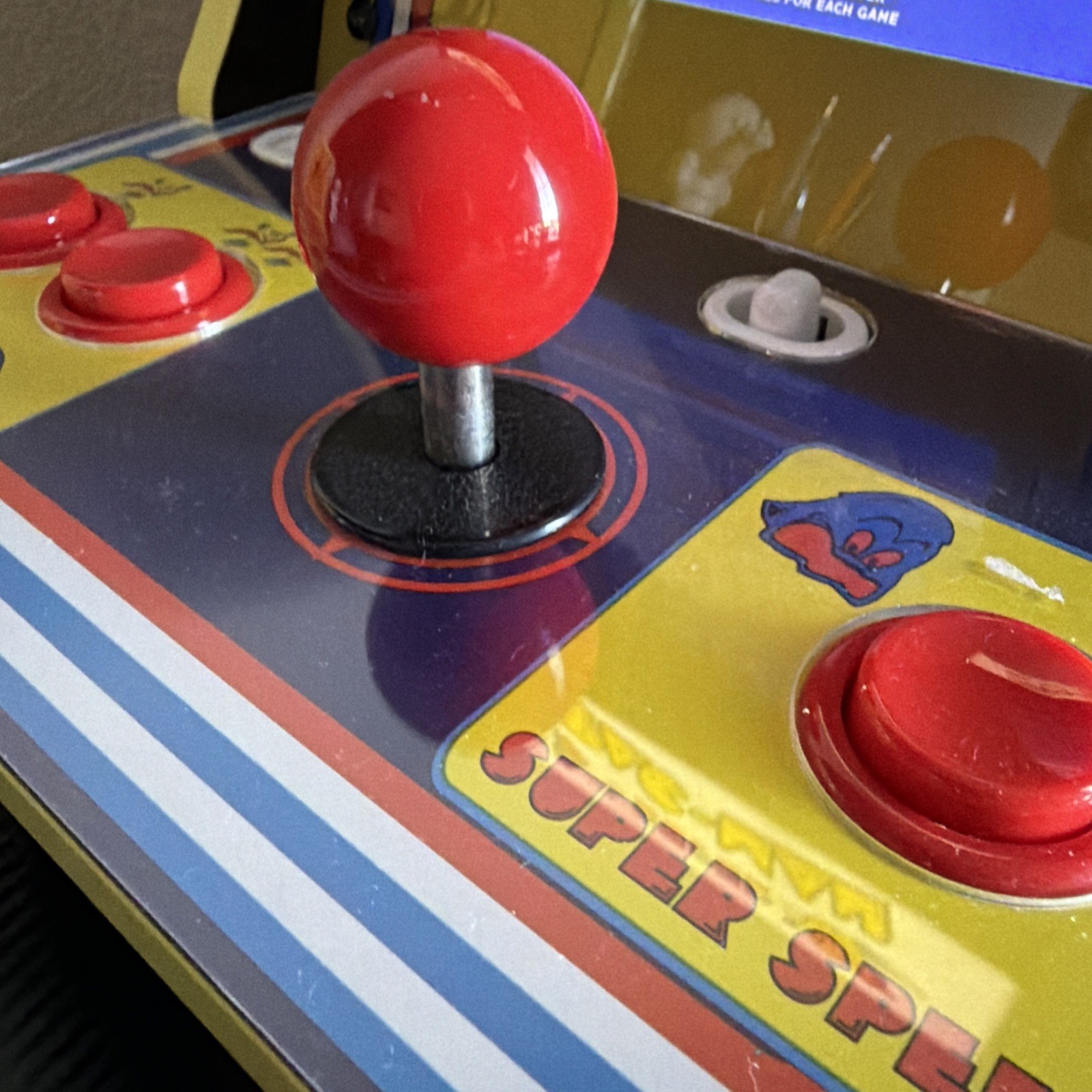 Arcade1Up Super Pac-Man Counter Top Arcade Machine 4 Games; Clean And Working