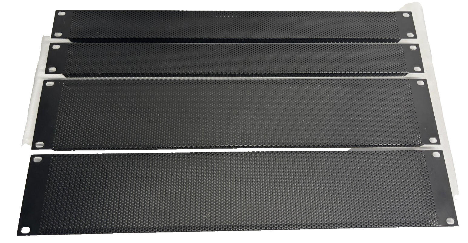 Middle Atlantic Blank Panels Lot, 2 x  VTF2 & 2 x VTF3 Vent Blank - PreOwned