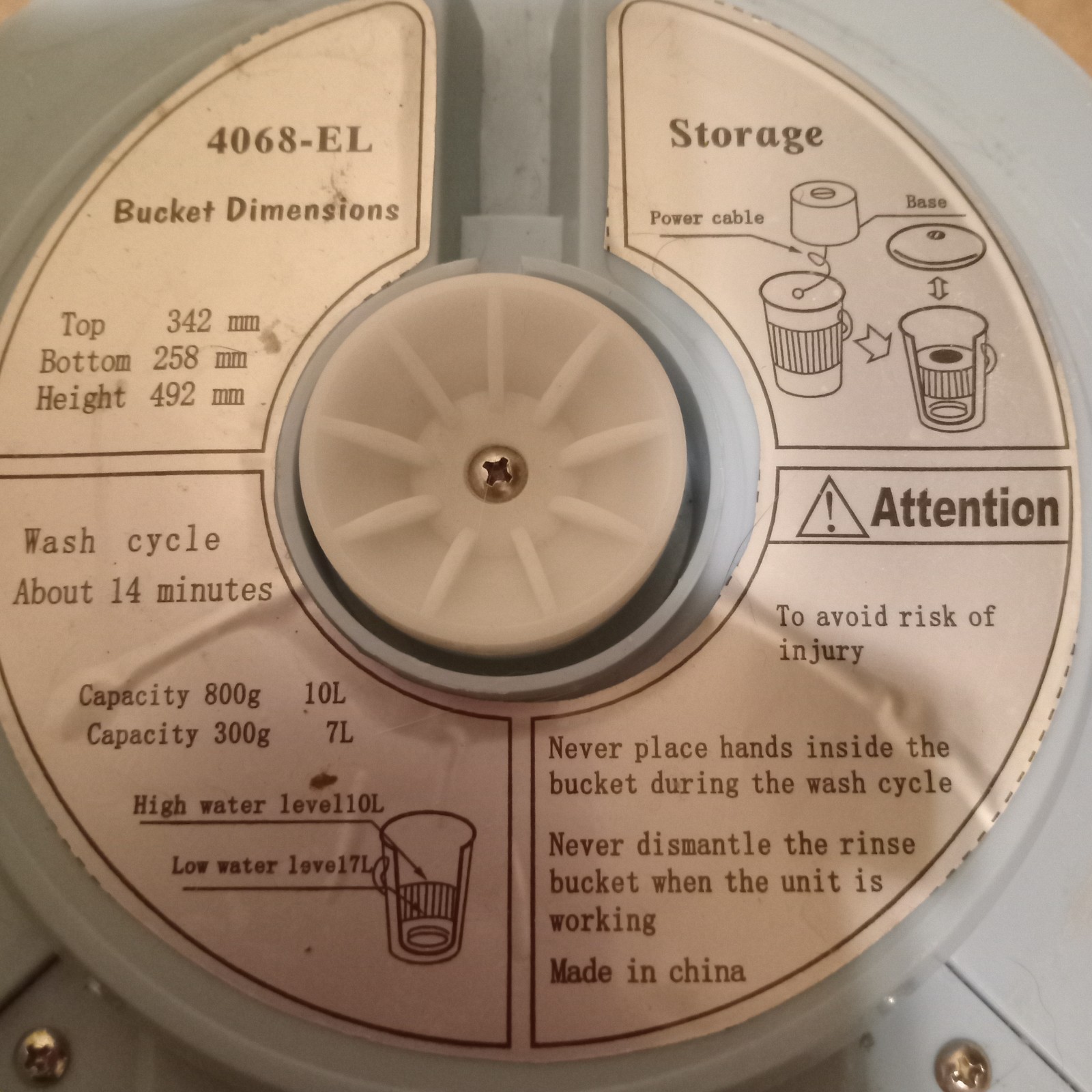 WONDER WASHER MINI WASHING MACHINE MODEL ETI-65