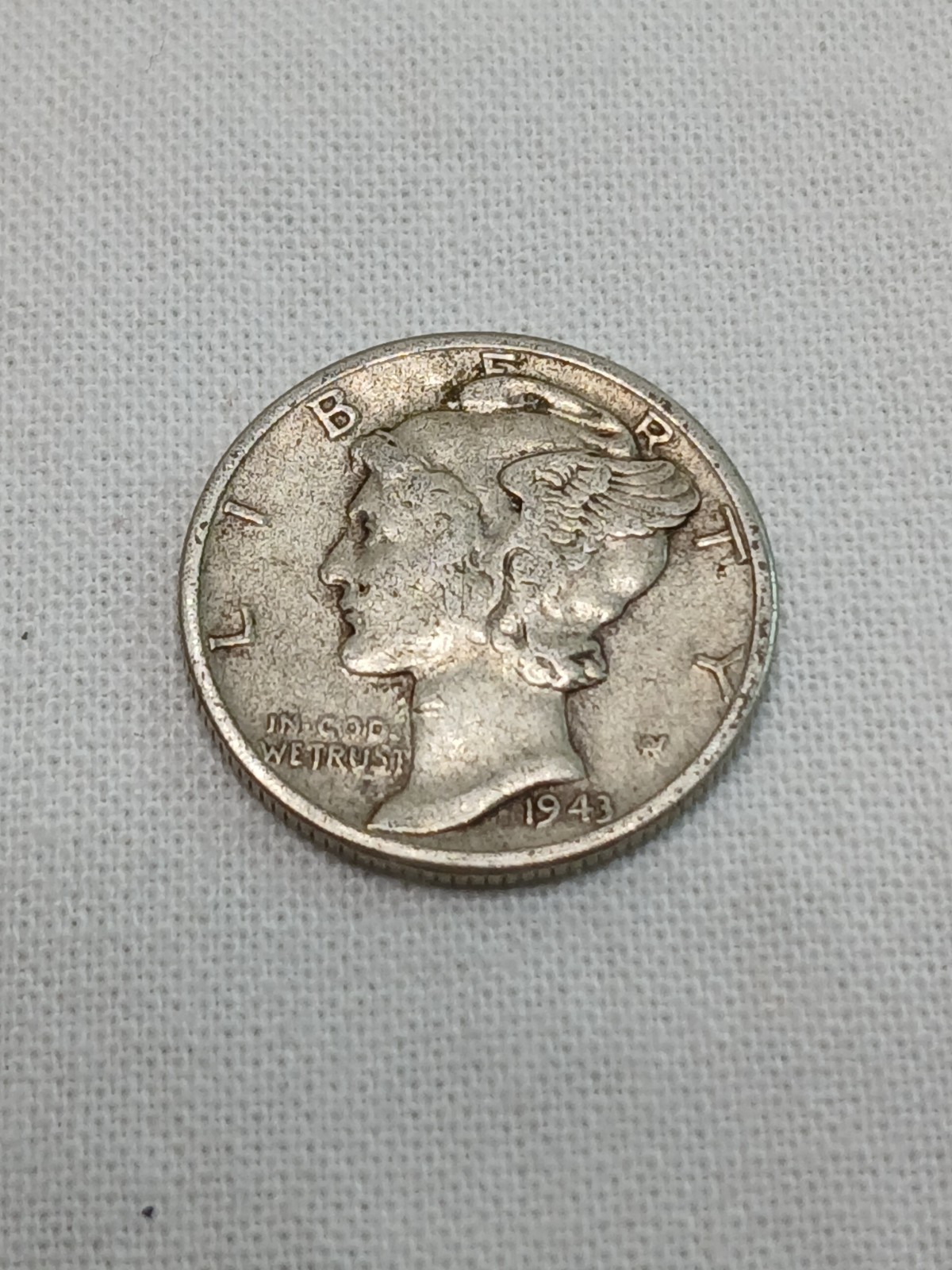 1943 P Mercury Dime 90% Silver 10c Sku 87734