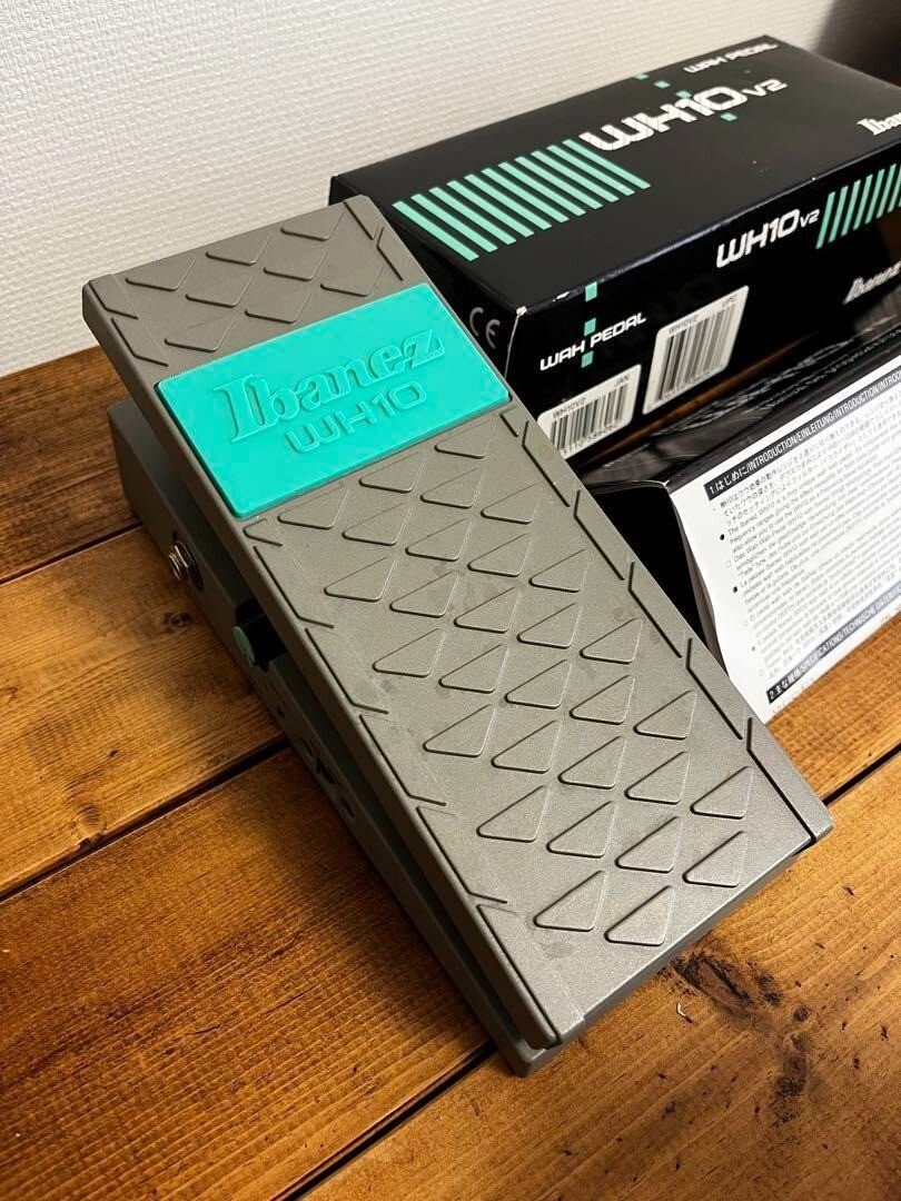 Ibanez WH10 V2 Wah Pedal Guitar Effects Bass Audio Sound Green Gray Parts Gear
