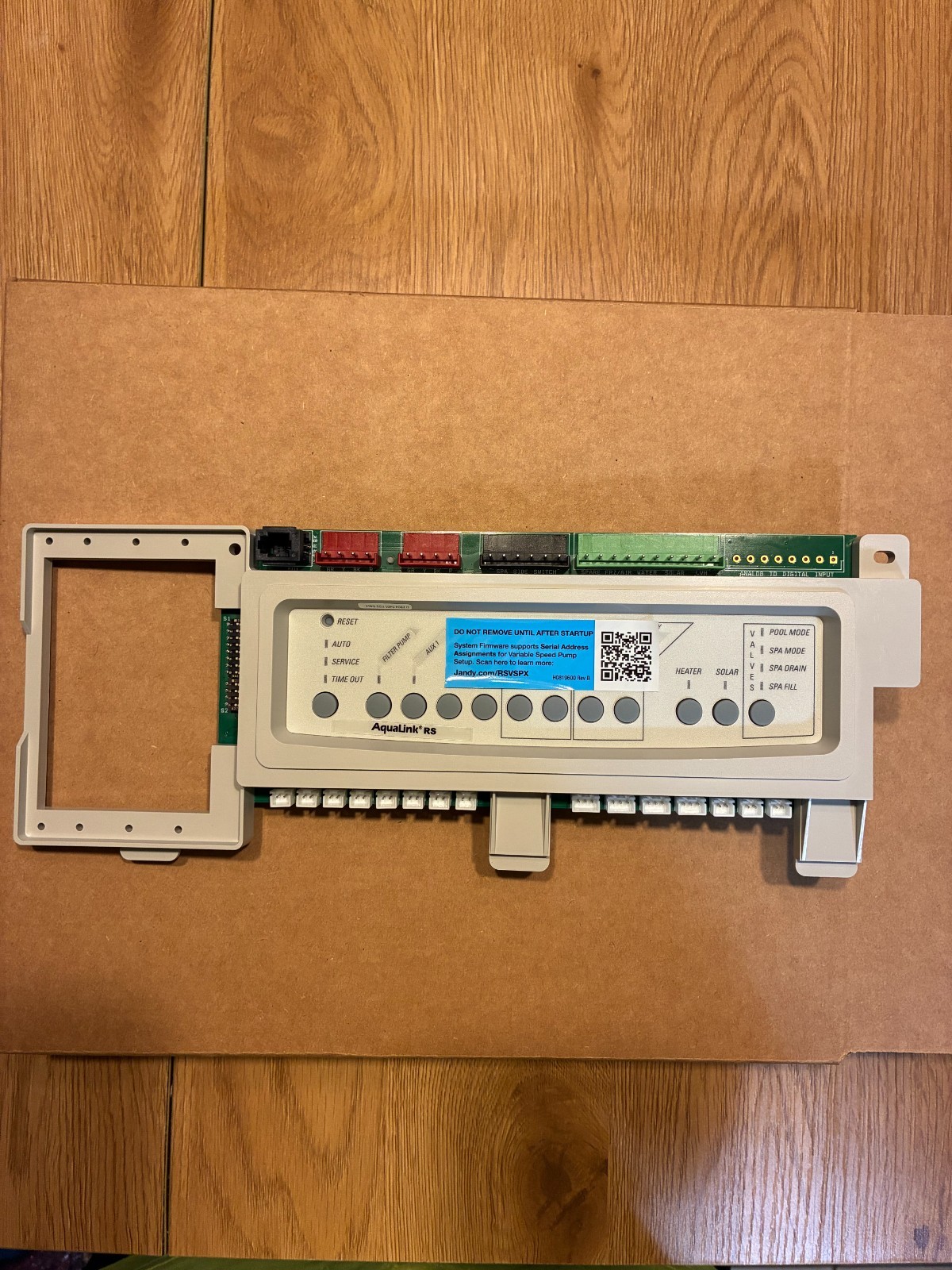 Jandy Aqualink RS Main Control Replacement Board w/Bezel Only. New open box.