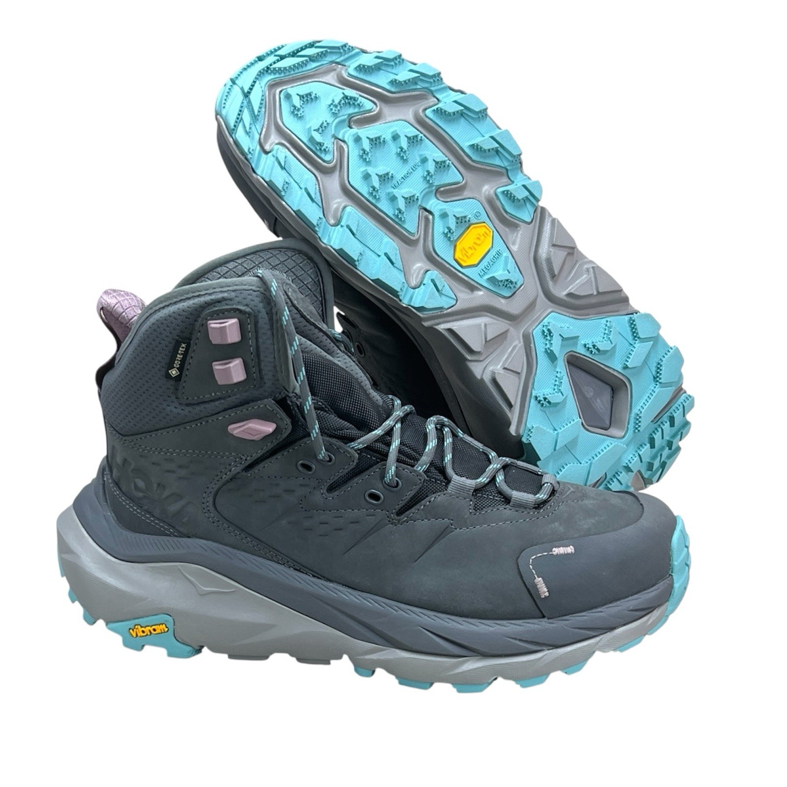 Hoka One One Kaha 2 GTX Gray Hiking Trail nby Gore Tex Boots New Women’s Sz 8.5