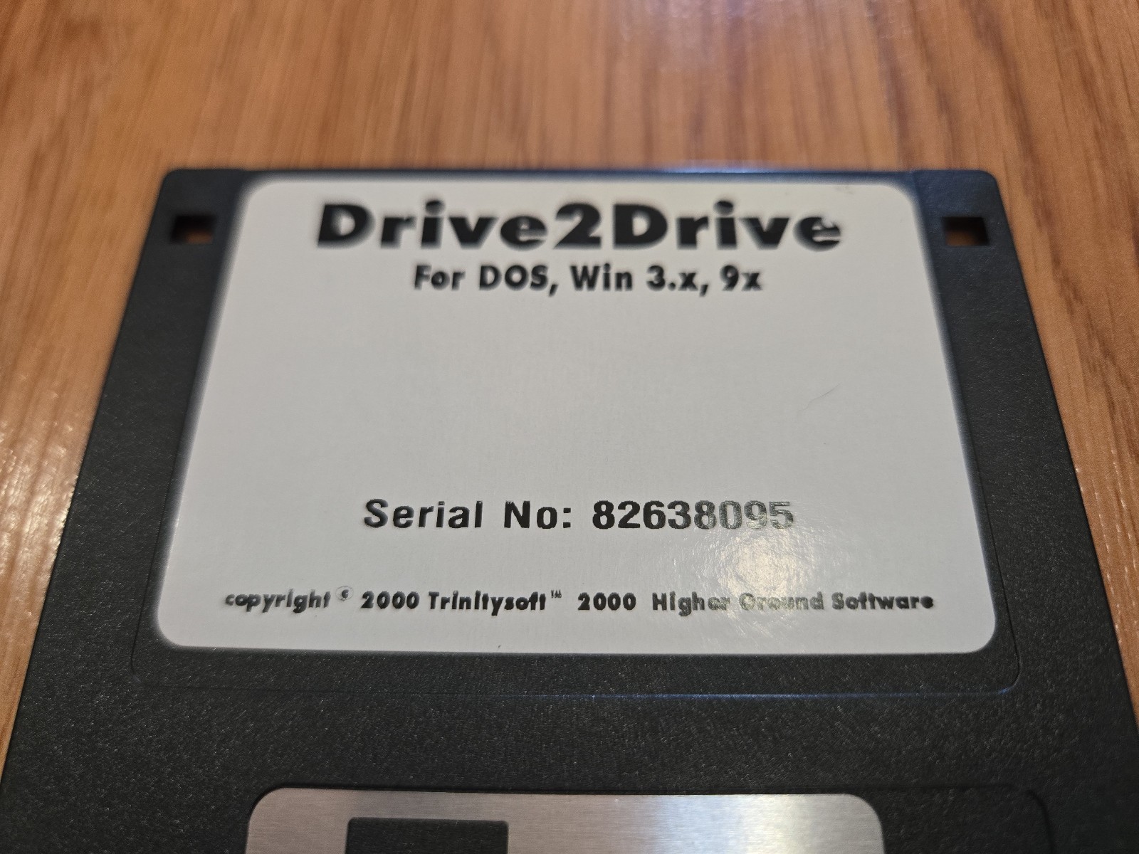 Drive2Drive Backup 3.5 Inch Floppy Disk VTG Software Program Tool Windows MS-DOS