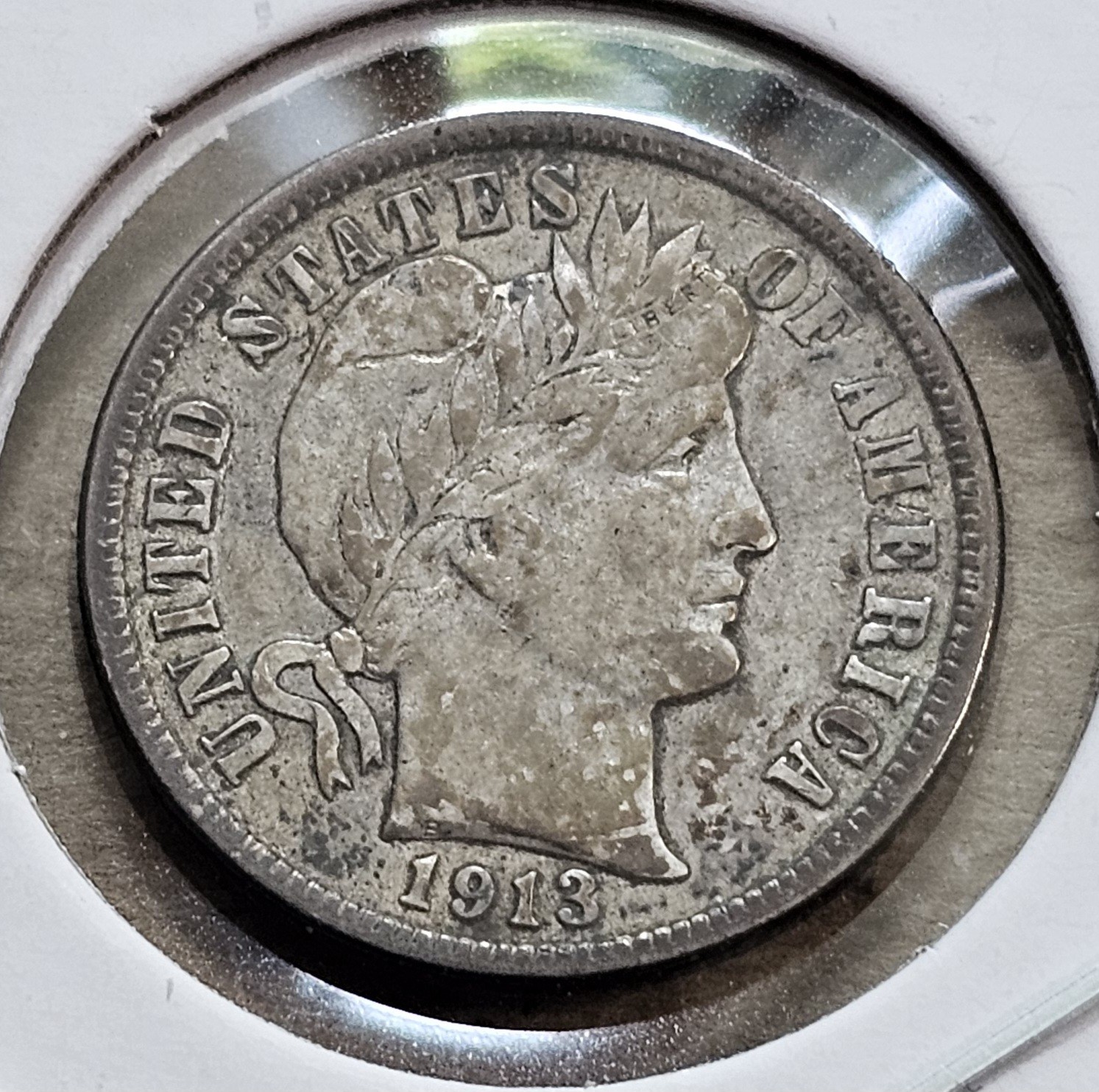 1913-P Barber Dime XF