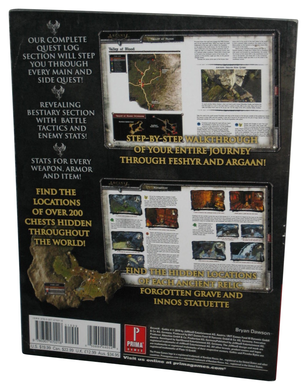 Arcania Gothic 4 Prima Games (2010) Official Strategy Guide Book