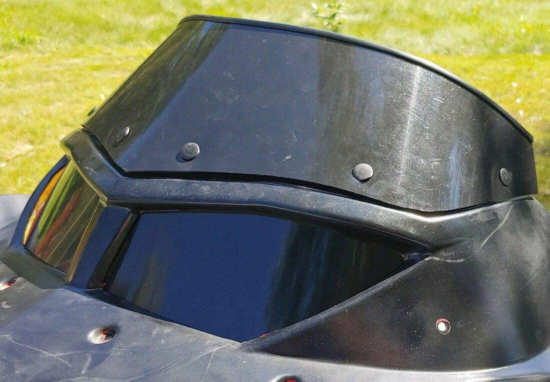 *Premium* Gloss Black Windshield Fits Polaris IQR ~ 213 Parts