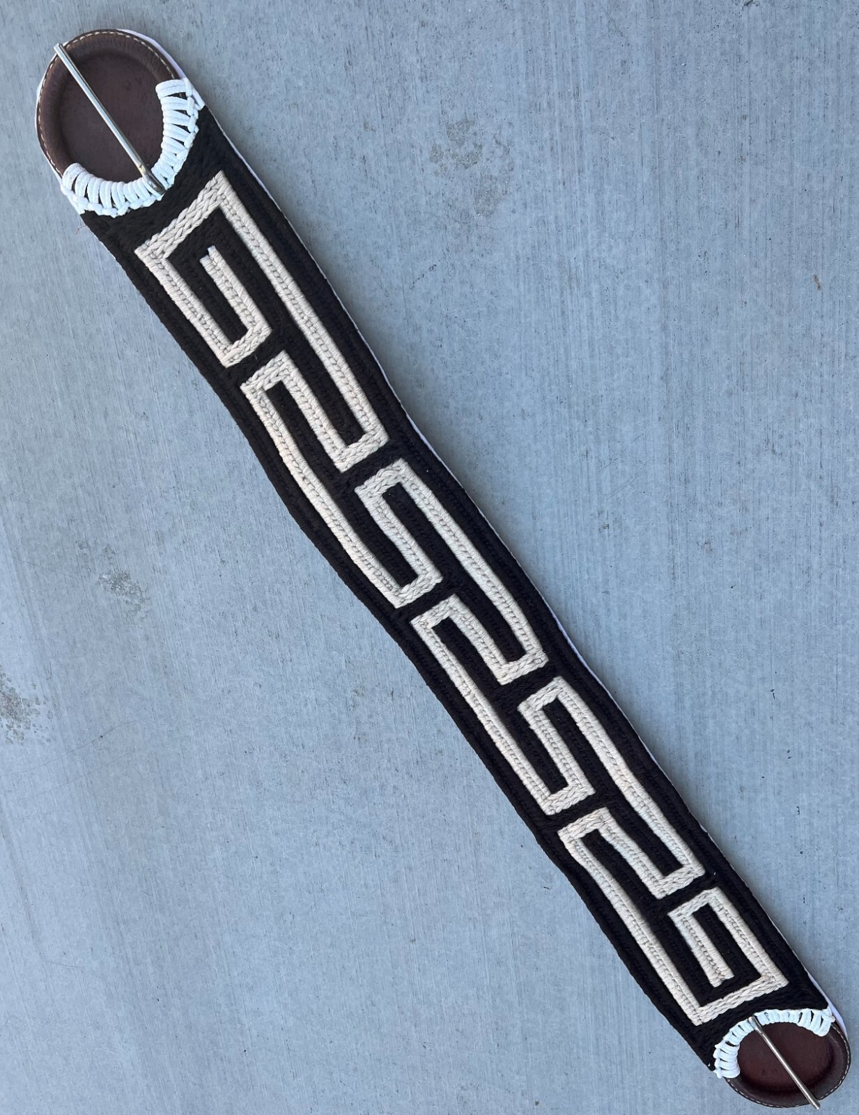 40" BROWN CHARRO SADDLE HORSE CINCH, CINCHO CHARRO PARA CABALLO,  GIRTH
